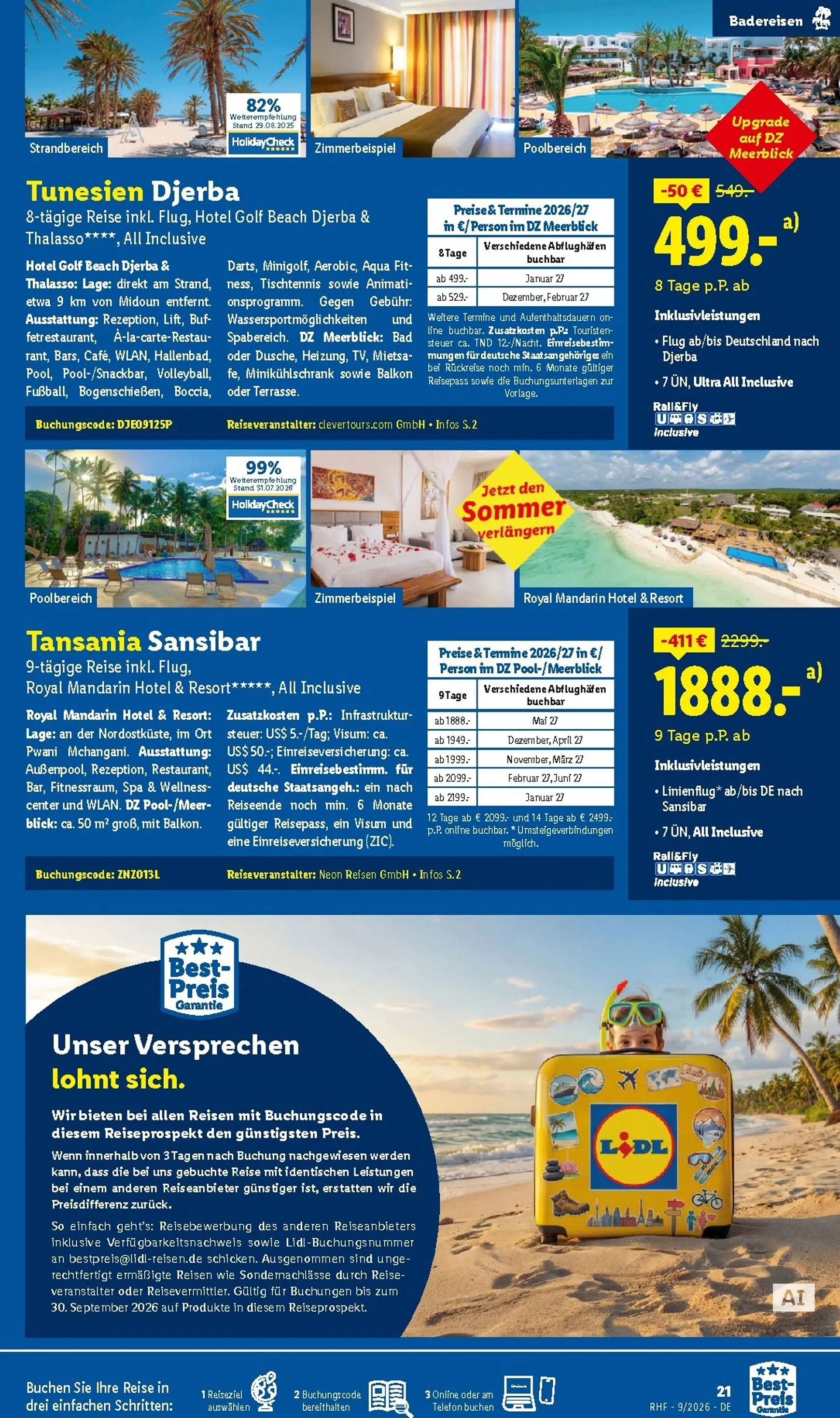 Jetzt den Sommer verlängern von 29. August bis 30. September 2026 - Prospekt seite 21