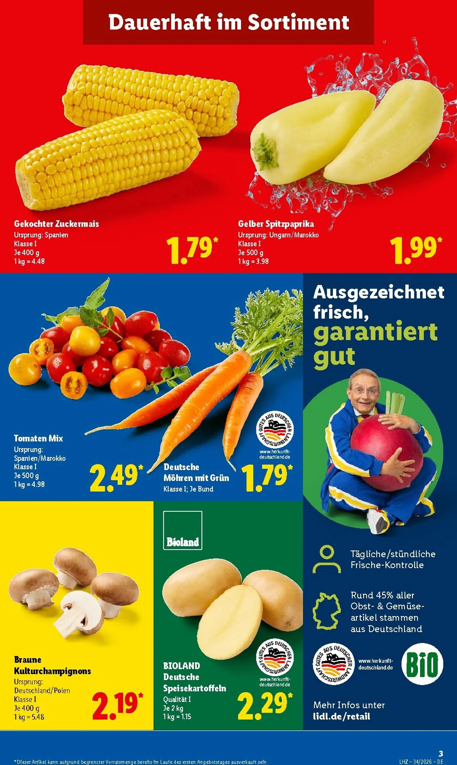 Lidl Prospekt nächste Woche – von Montag 17.08.2026 bis Samstag 22.08.2026 von 17. August bis 22. August 2026 - Prospekt seite 3