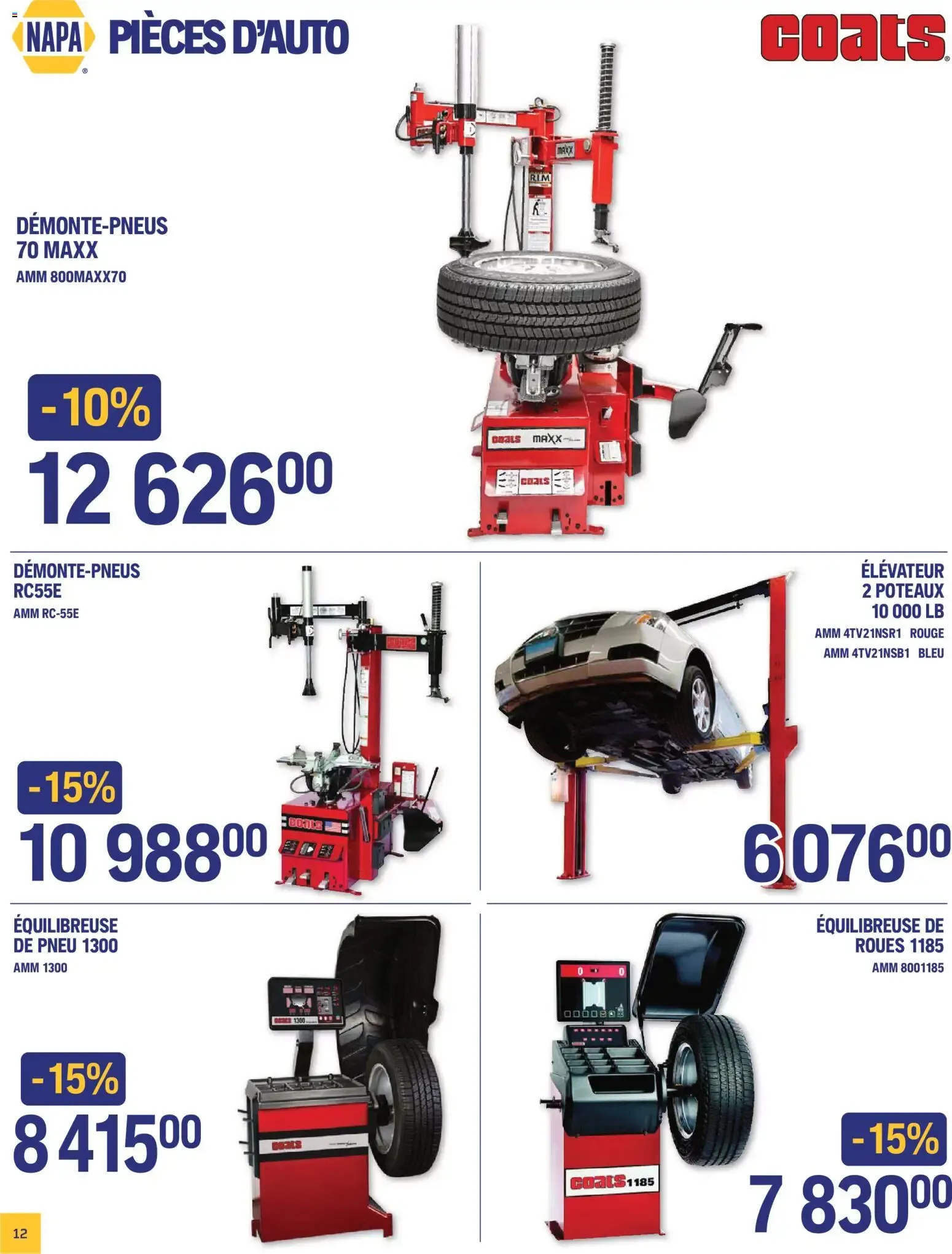 NAPA Auto Parts circulaire - TOUT ÉQUIPÉ septembre-octobre 2026 from Sep 1, 2026 > weekly specials & deals from September 1 to October 31 2026 - flyer page 14