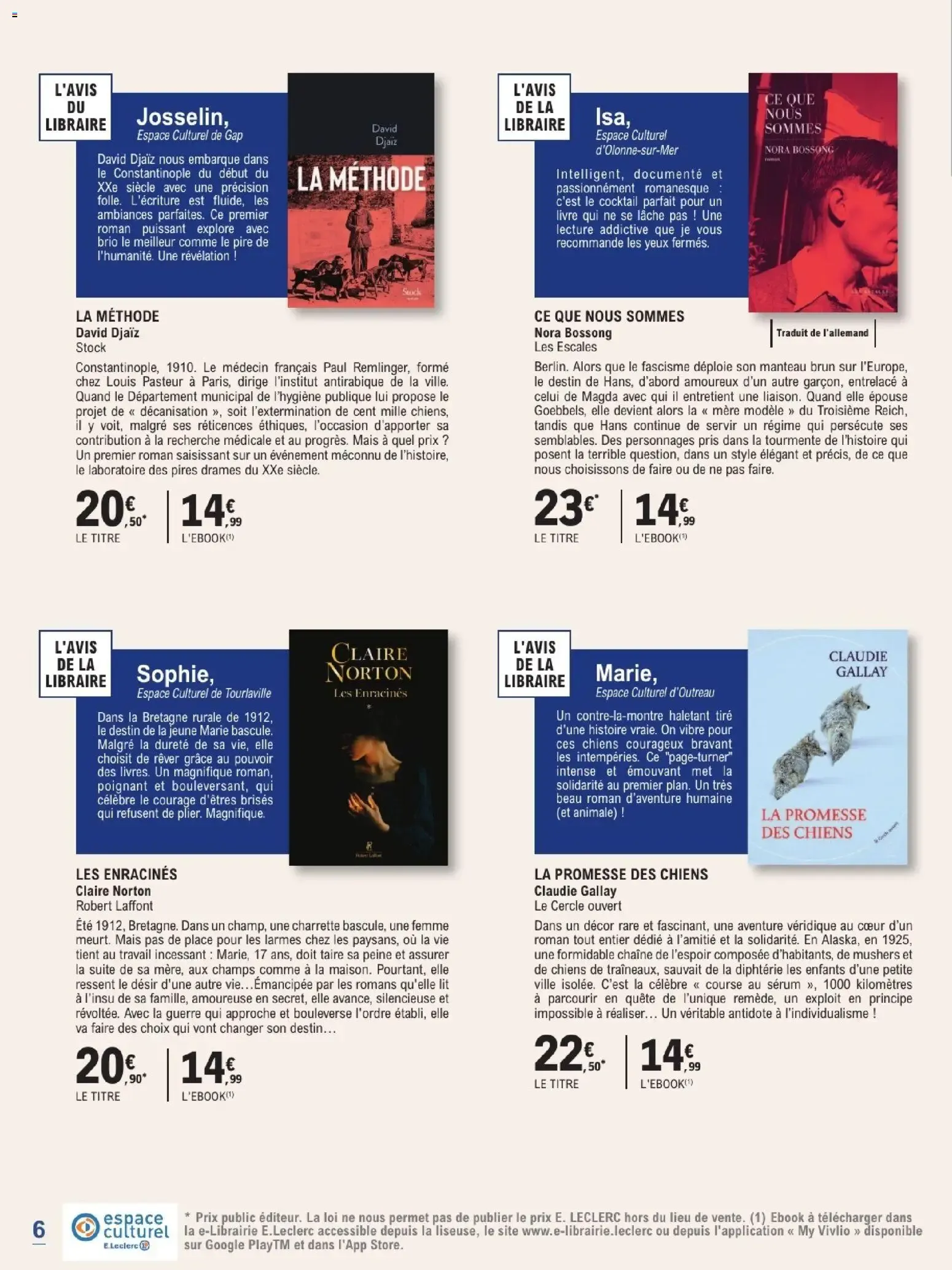 Espace Culturel E.Leclerc - Rentrée Littéraire 2026 du 1 septembre au 24 octobre 2026 - Catalogue page 6