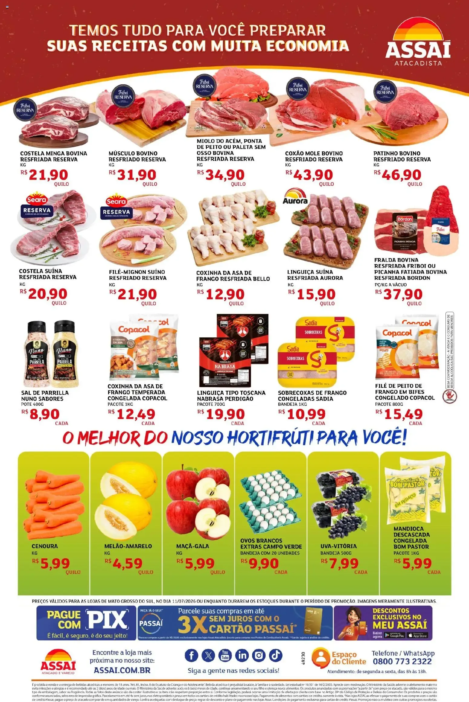 Encarte de Assaí Atacadista ofertas - MS de 11/07/2026 | Promoções Online 11 de julho até 13 de julho 2026 - Pagina 2