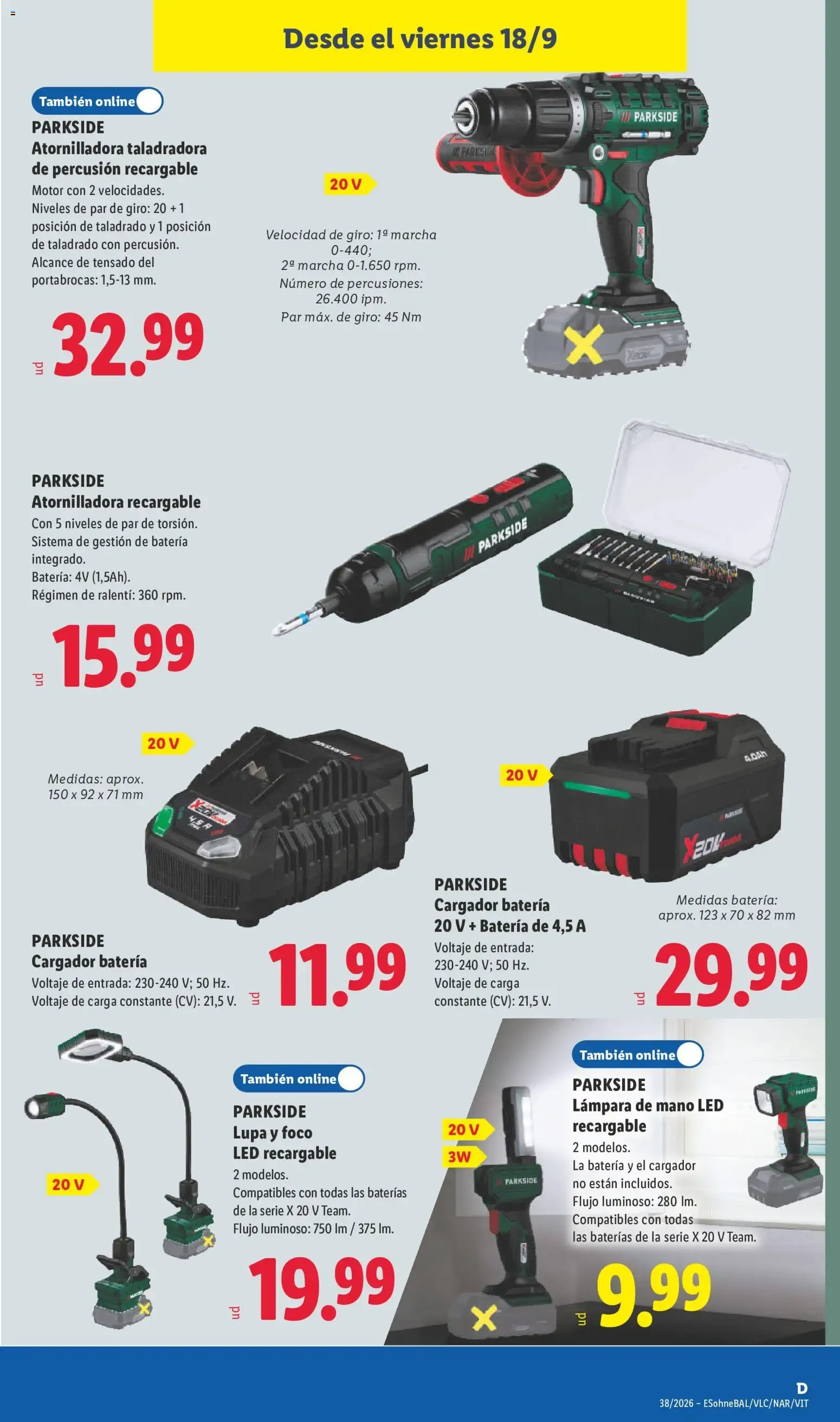 Catálogo de Lidl folleto de bazar del 14/09/2026 | Ofertas 14 de septiembre al 20 de septiembre 2026 - Página 21