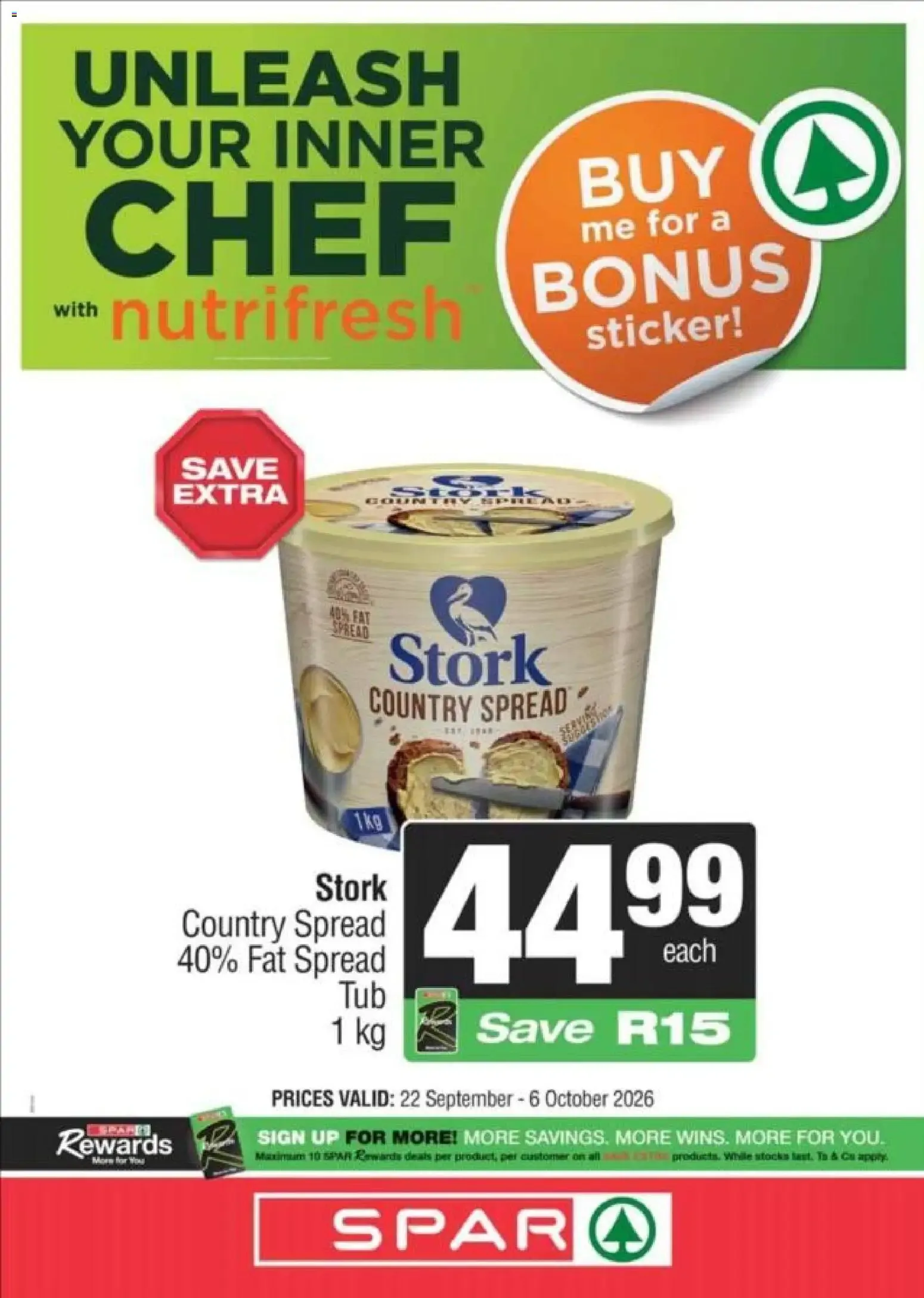 Spar - Unleash Your Inner Chef with Nutrifresh from 22 September to 6 October 2026 - Catalogue Page 4