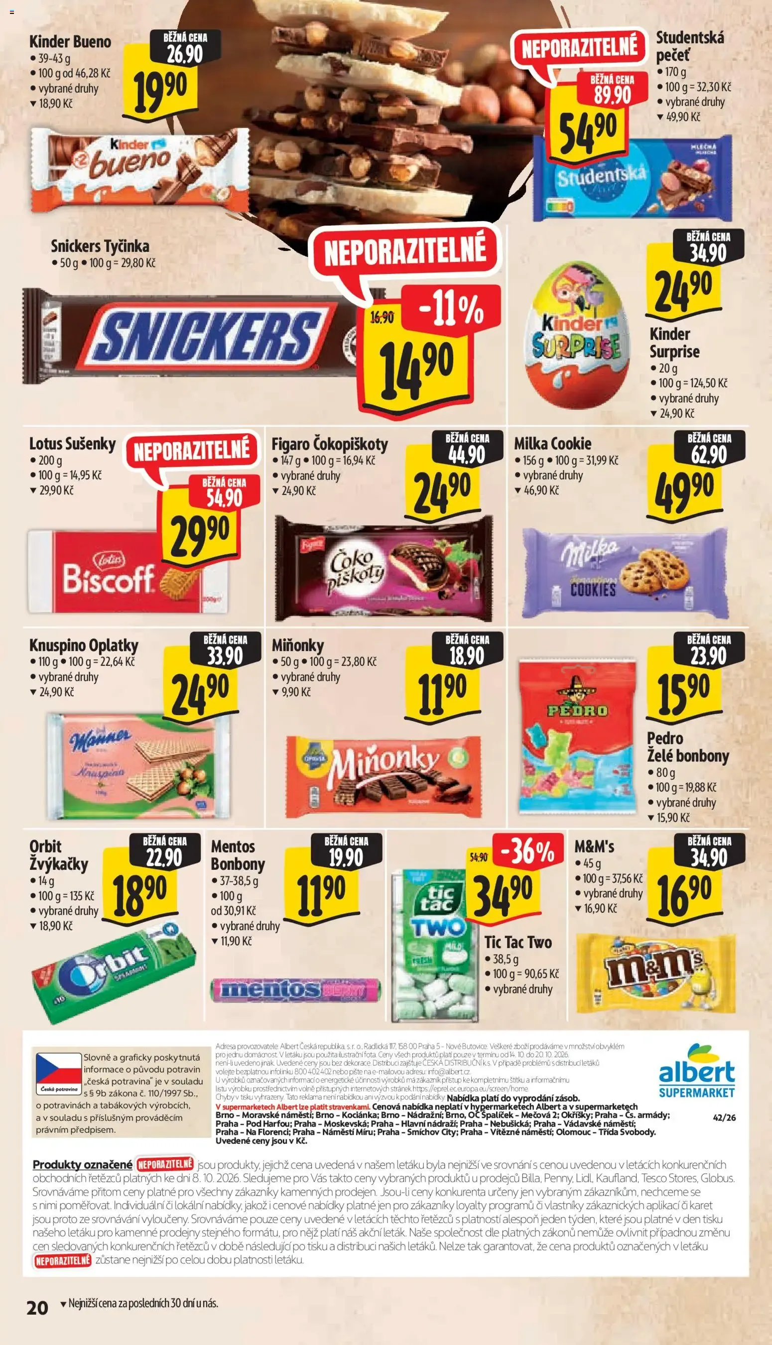 Albert leták - Supermarket od 14.10.2026 - Akční leták - 14. října 20. října 2026 - Page 30