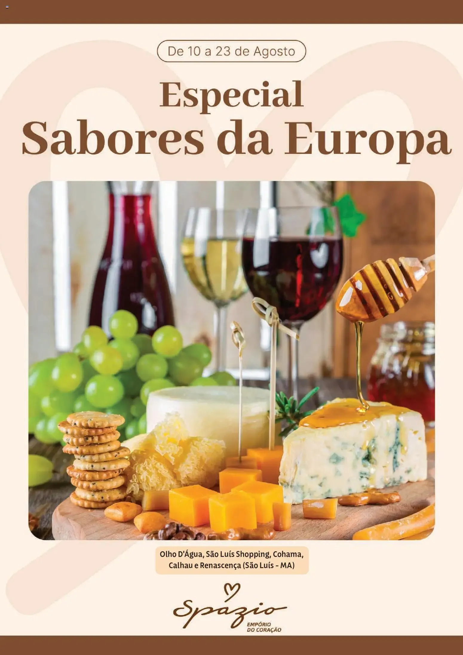 Encarte de Especial Sabores da Europa 10 de agosto até 23 de agosto 2026 - Pagina 1
