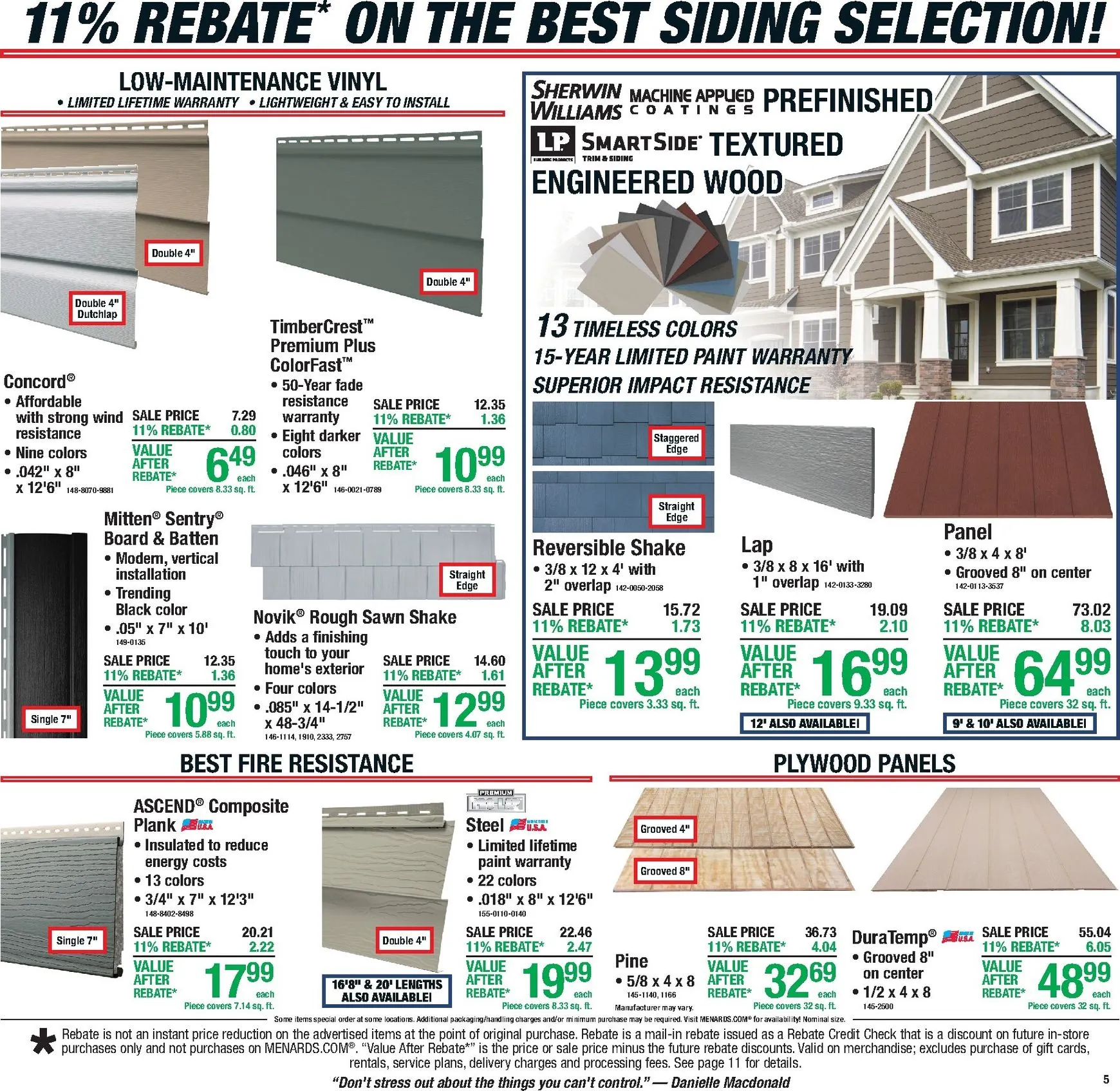 Weekly promotion Menards Labor Day Sale - 11% Rebate spanning from August 27 to September 7 2026 - Page 7 for Catalogue 365