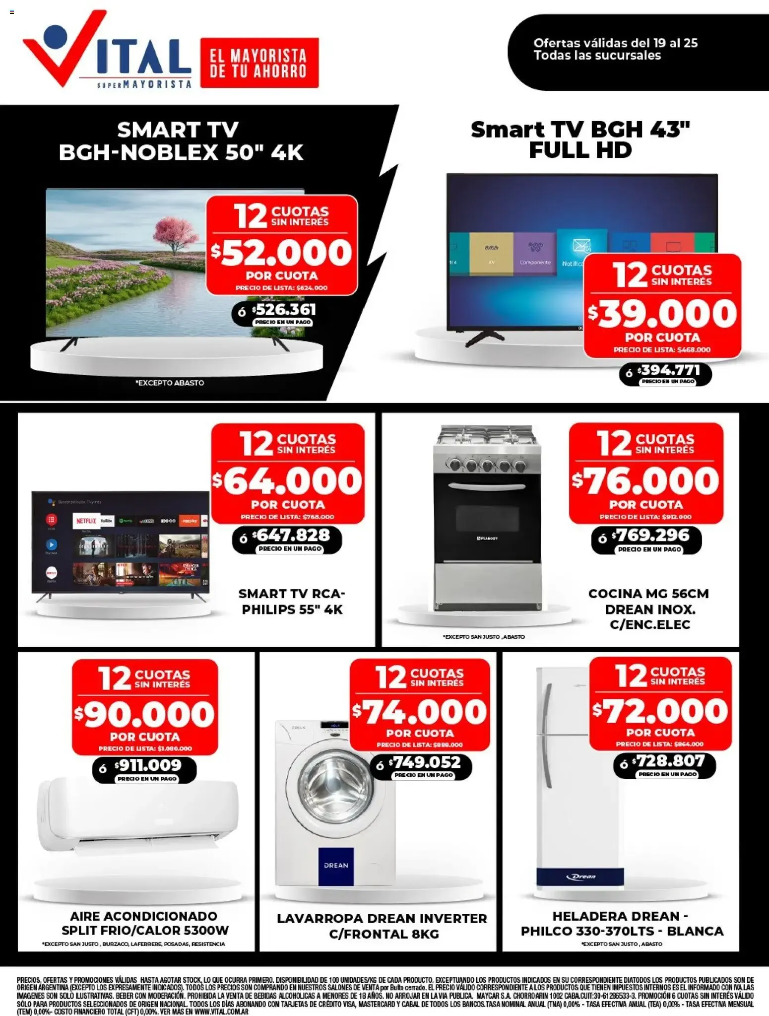 Ofertas de Vital - Especial de nonfood || del 19/10/2026 - 25/10/2026 || Catálogo 19 de octubre al 25 de octubre 2026 - Página 1 del catálogo