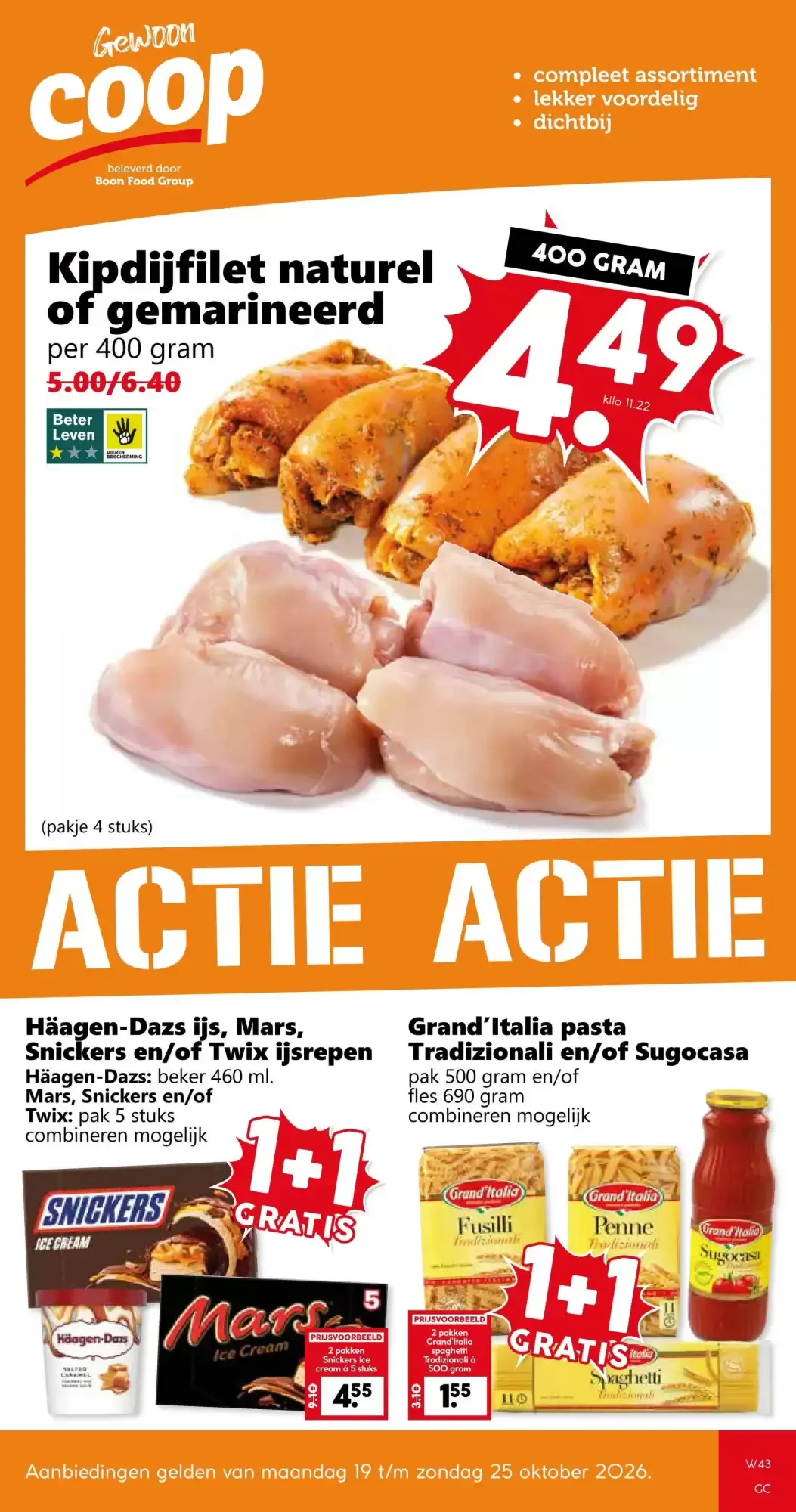 Coop Folder Week 43 – 19.10.2026 – 25.10.2026 van 19 oktober tot 25 oktober 2026 - Folder pagina 1