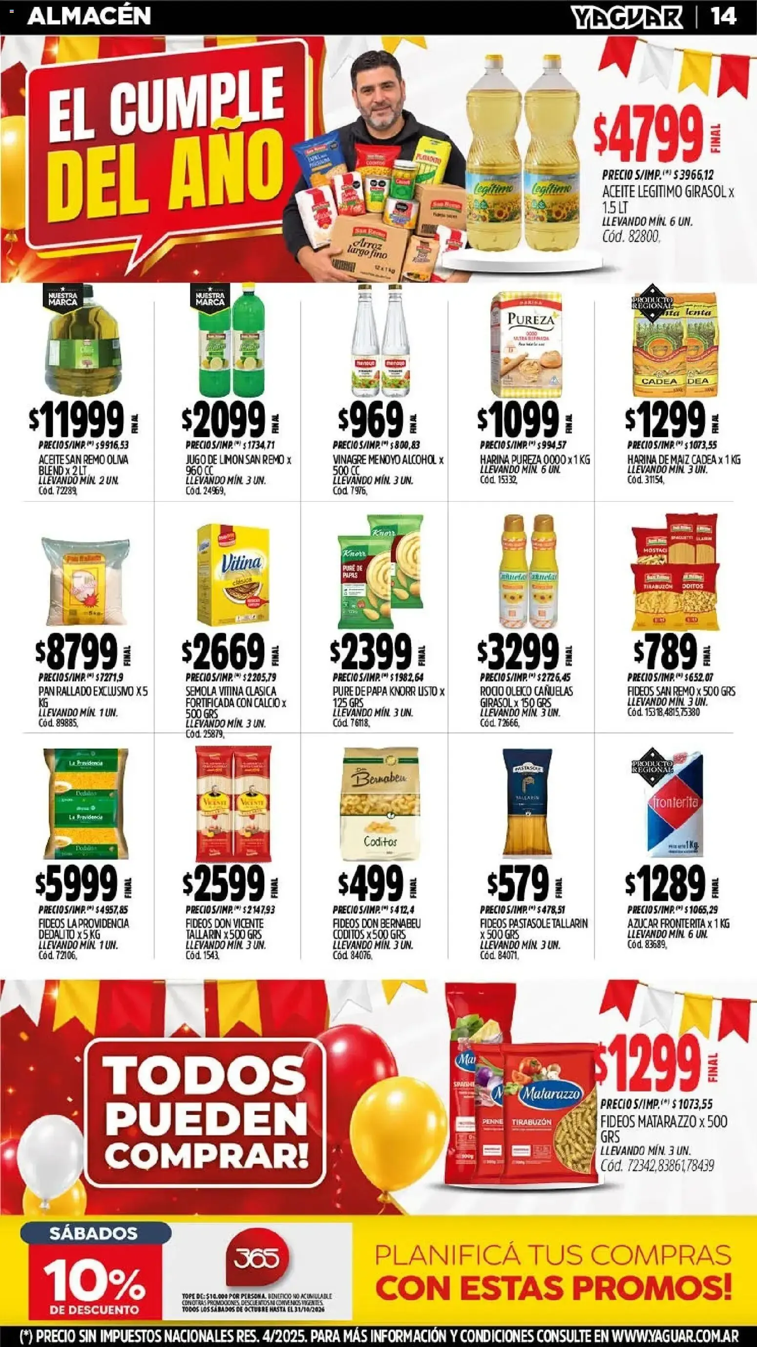Ofertas de Yaguar - El Cumple del Año 38 5 de octubre al 10 de octubre 2026 - Página 11 del catálogo