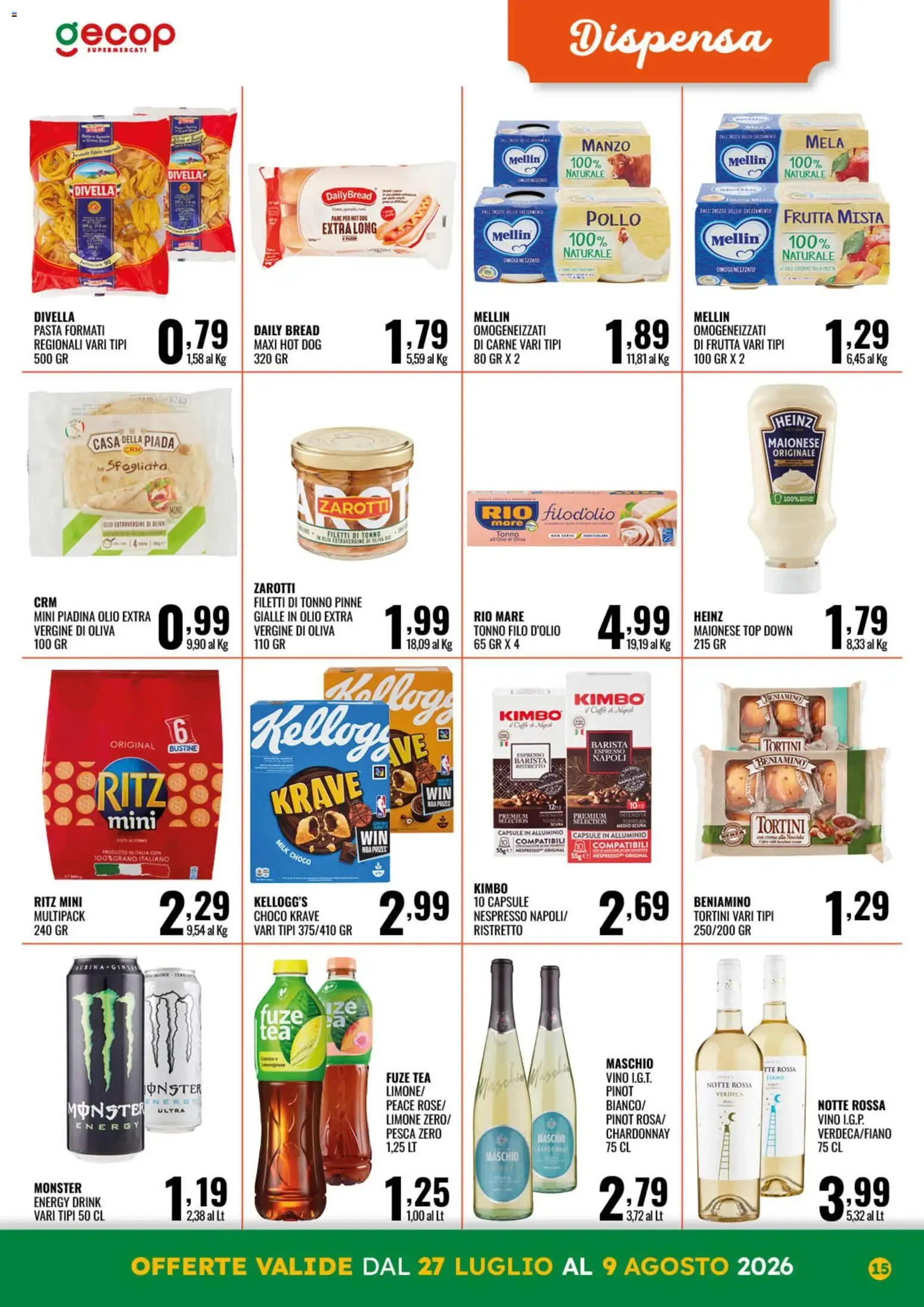Nuovo GECOP volantino dal 27/07/2026 > offerte anteprima 🛍️ da 27 luglio a 9 agosto di 2026 - Pagina del volantino 15