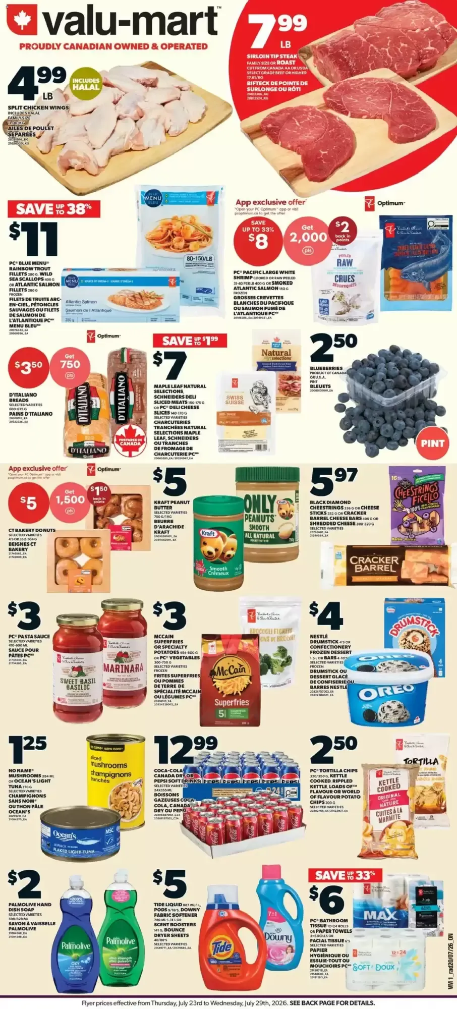 Valu-mart from July 23 to July 29 2026 - flyer page 1