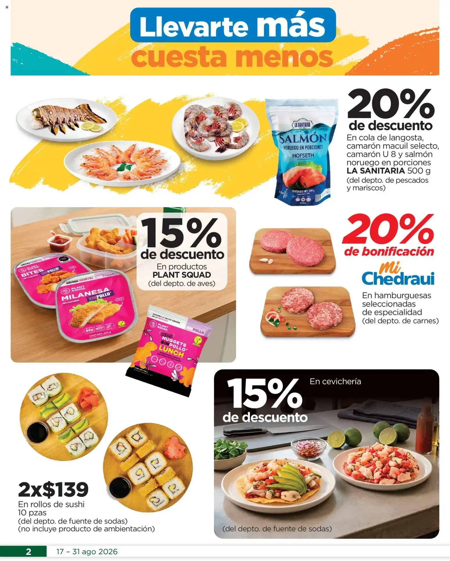 Catálogo de Chedraui folleto Llevarte más cuesta menos (17/08/2026 - 31/08/2026) - catálogo en línea 17 de agosto al 31 de agosto 2026 - Pagina 2