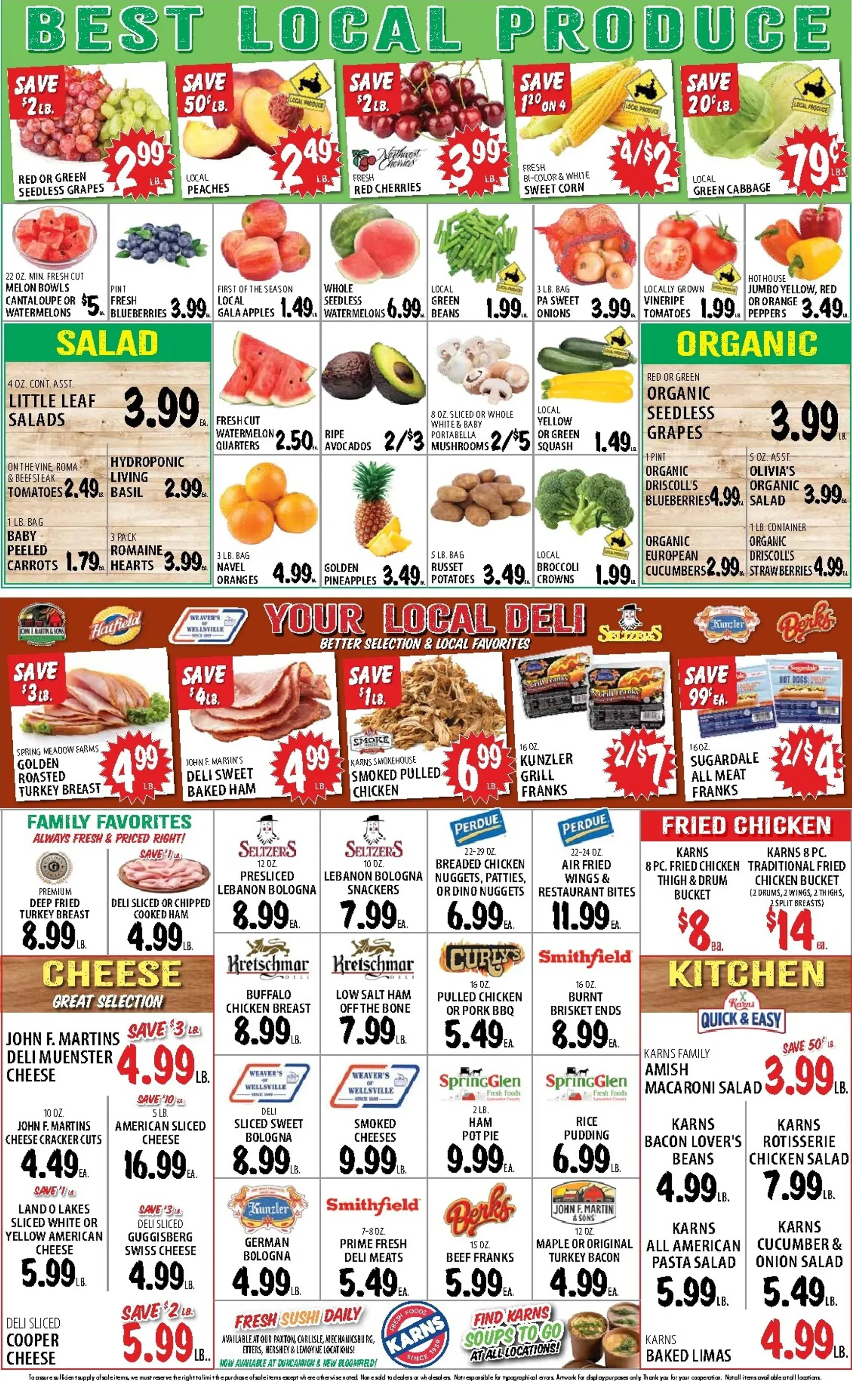 Weekly promotion Current Karns leaflet valid from Tuesday 08/11/2026 to Monday 08/17/2026 spanning from August 11 to August 17 2026 - Page 4 for Catalogue 365