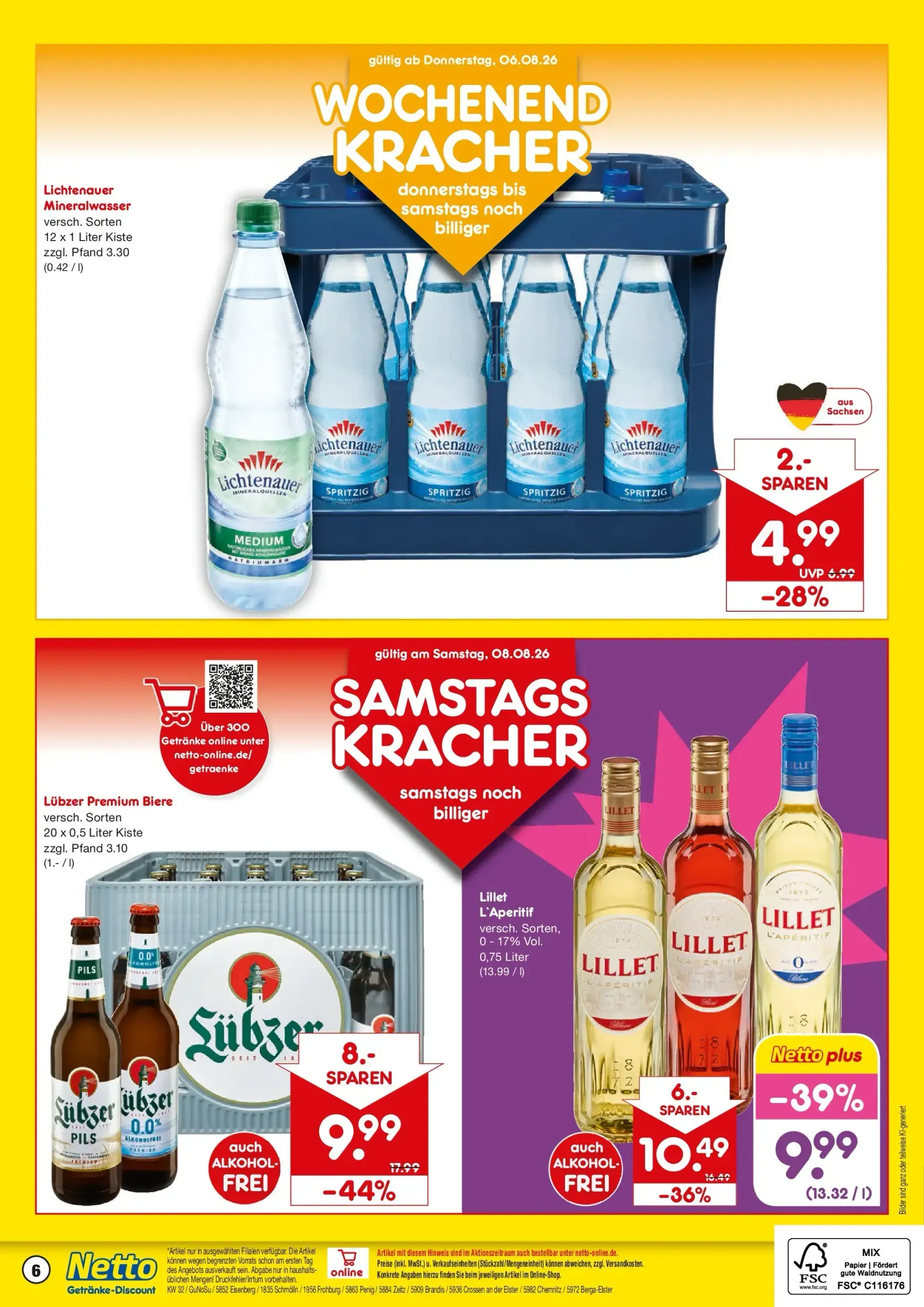 Netto Getränke-Discount von 3. August bis 8. August 2026 - Prospekt seite 6
