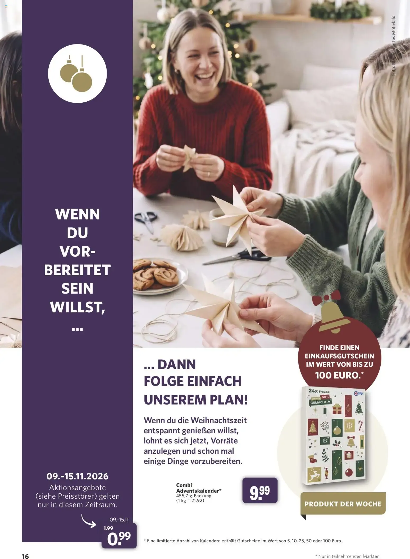 Combi myTime November 2026 (ab 31.10.2026) zum Blättern von 26. Oktober bis 29. November 2026 - Prospekt seite 16
