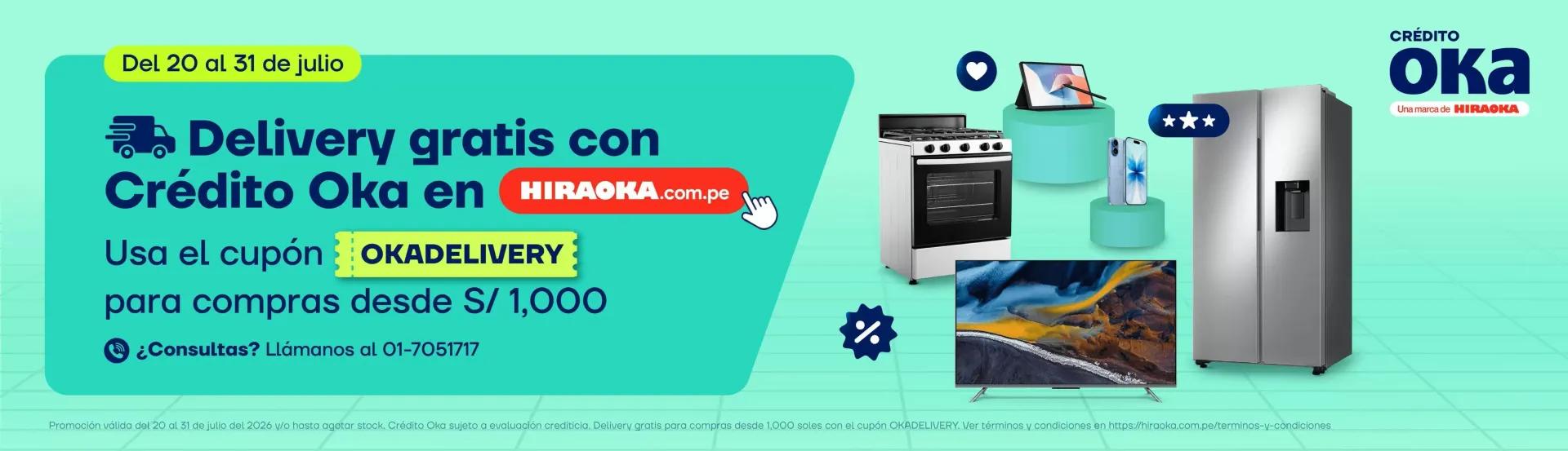 Catalogo de Delivery gratis con Crédito Oka 20 de julio al 31 de julio 2026 - Pag 1