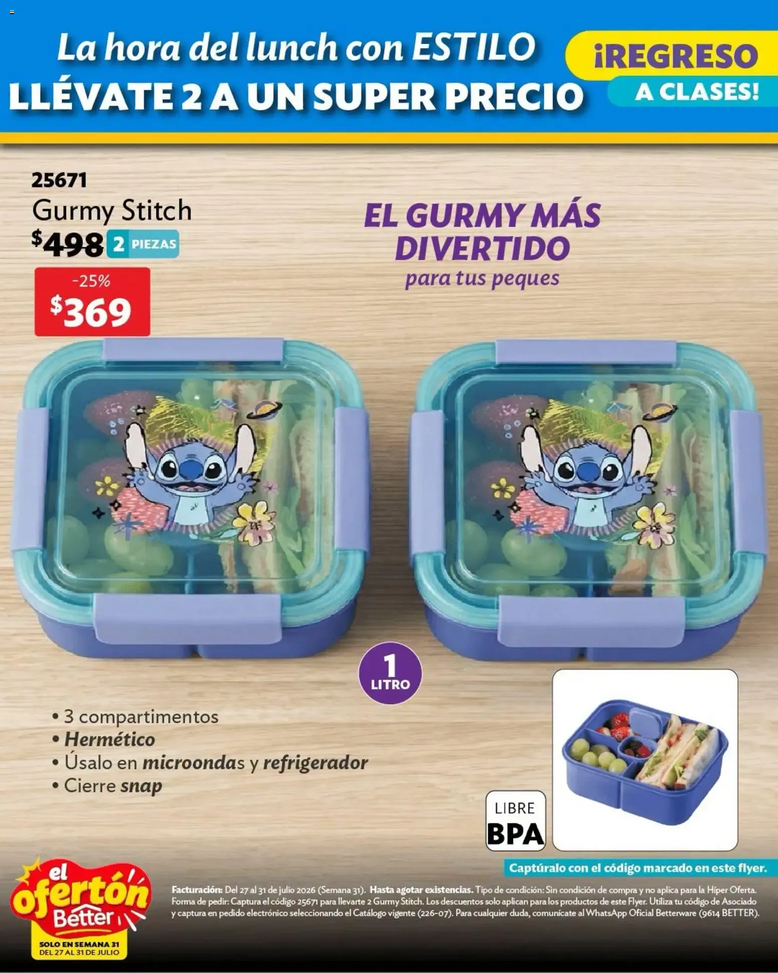 Catálogo de Betterware catálogo El Ofertón (27/07/2026 - 31/07/2026) - catálogo en línea 27 de julio al 31 de julio 2026 - Pagina 6