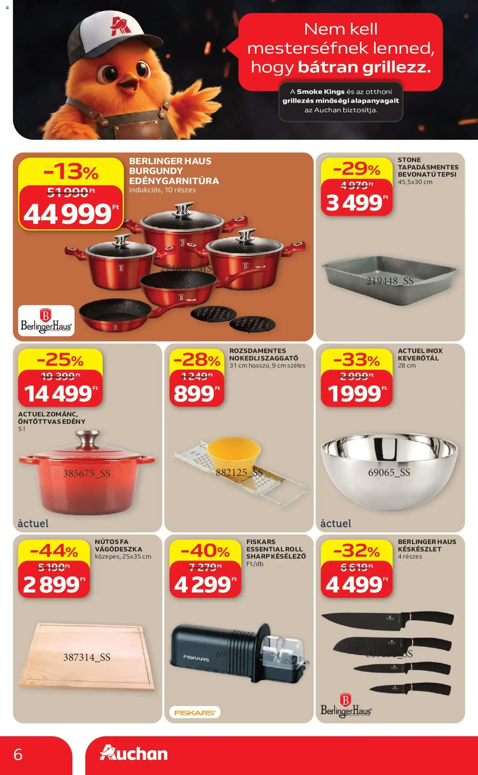 Katalógus Auchan Grill ajánlataink - 2026.07.16. -tól/töl > akció, lapozható szórólap 🛍️ július 16.-tól július 22.-ig 2026. - Oldal 6