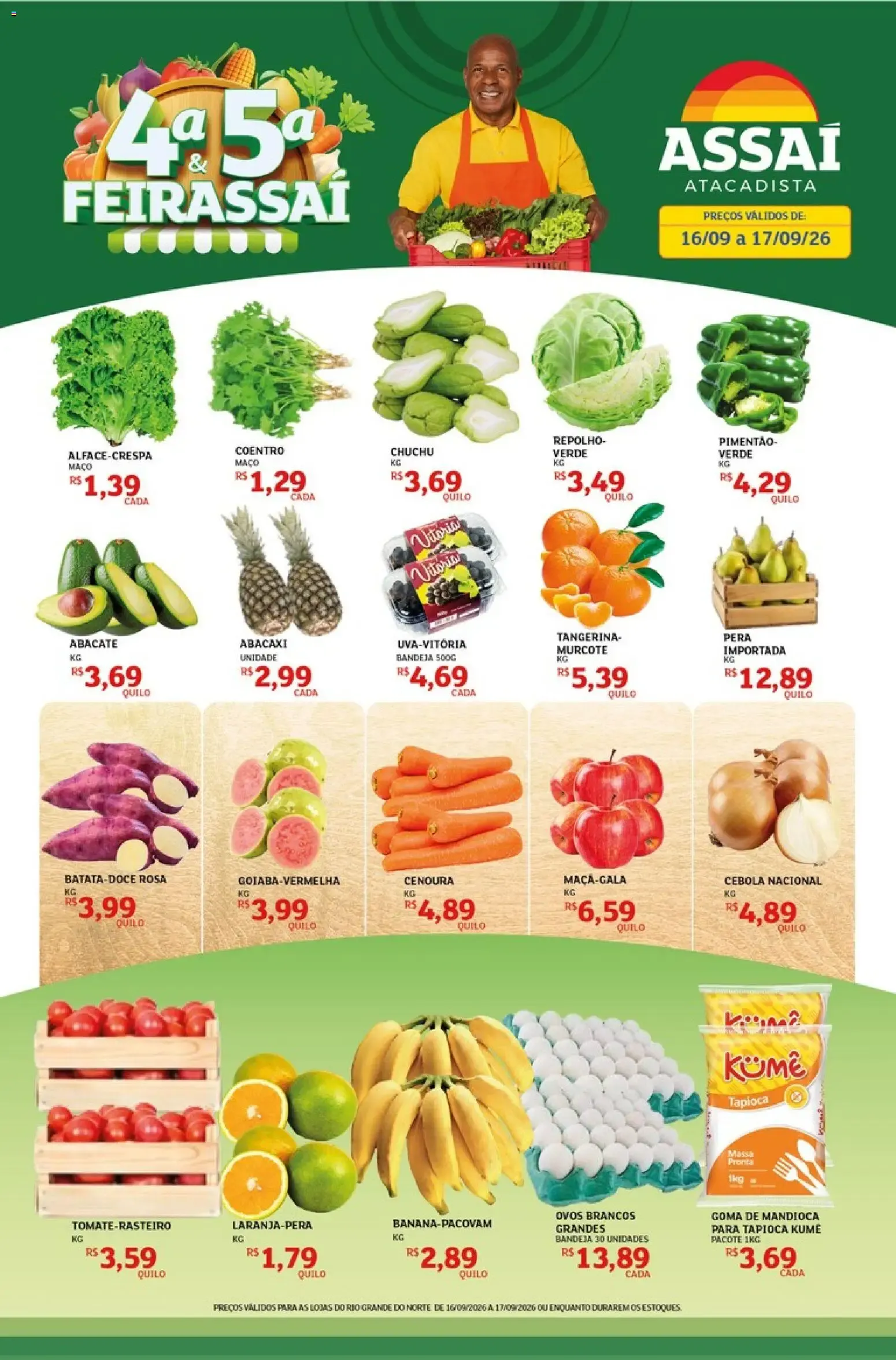 Encarte de Assaí Atacadista ofertas - RN de 16/09/2026 | Promoções Online 16 de setembro até 17 de setembro 2026 - Pagina 1