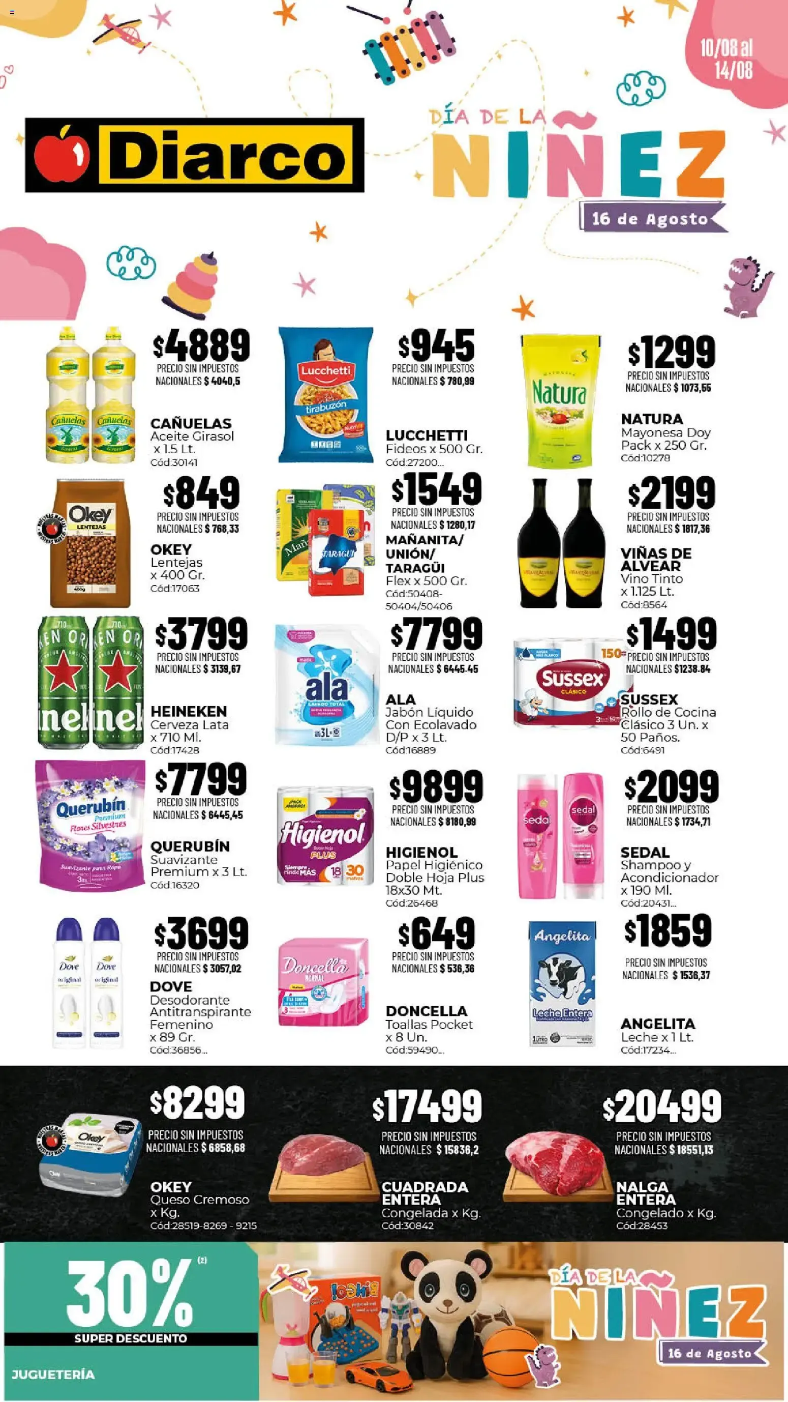 Ofertas de Diarco - Día de la Niñez - 10/08 al 14/08 10 de agosto al 14 de agosto 2026 - Página 1 del catálogo