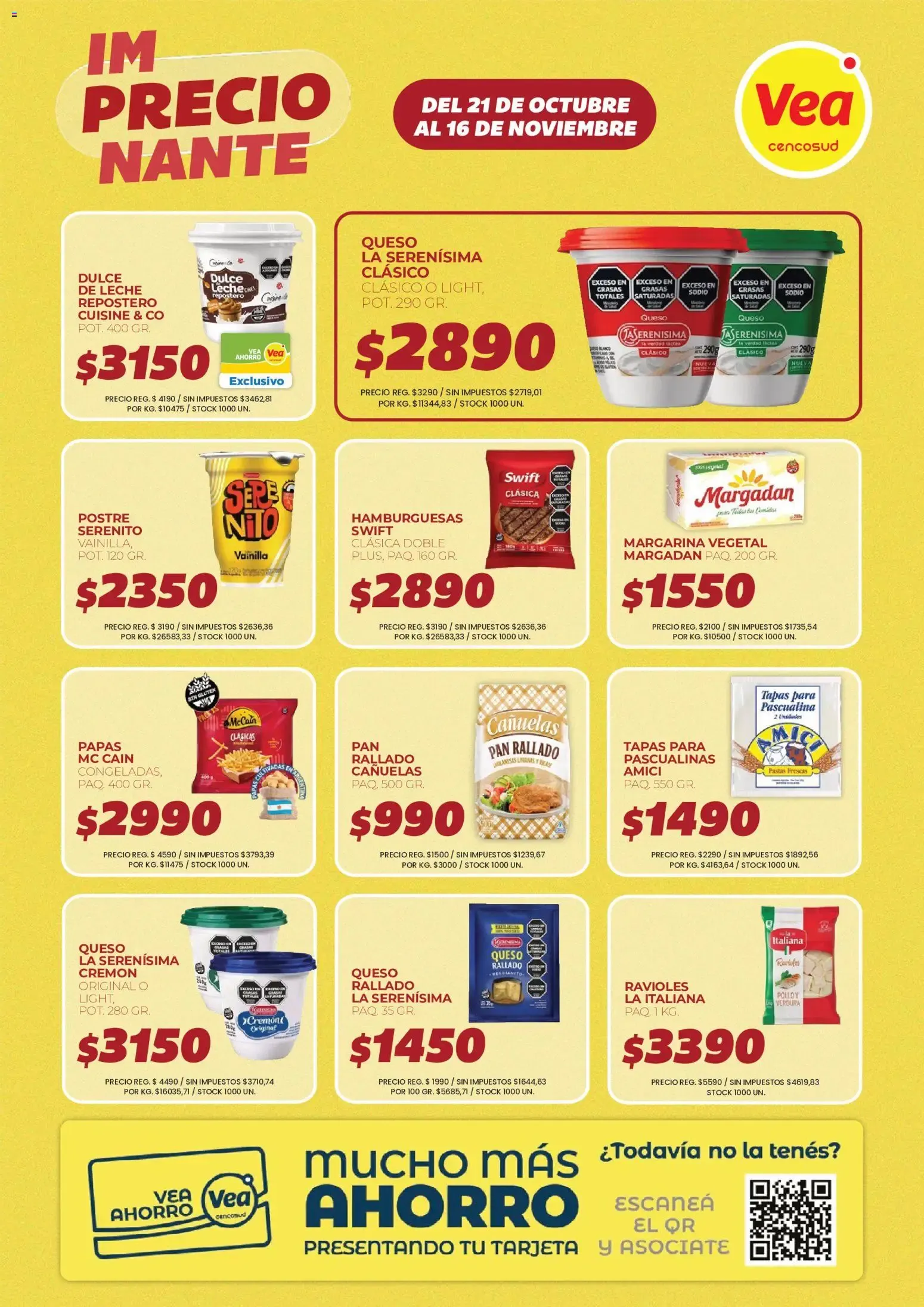 Ofertas de Vea - ImPRECIOnante | BsAs, NEA y Chubut del 21/10/2026 - 16/11/2026 21 de octubre al 16 de noviembre 2026 - Página 11 del catálogo