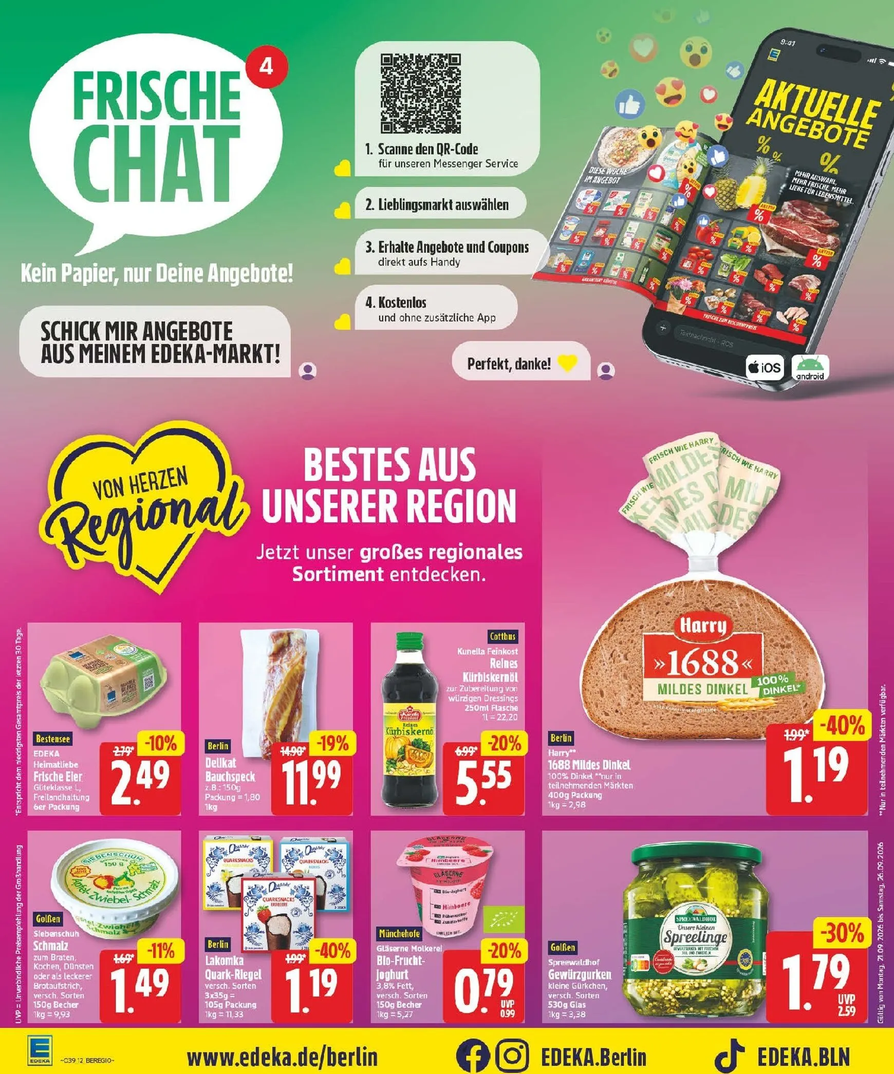 MIT DER EDEKA APP SPARST DU NOCH MEHR! von 21. September bis 26. September 2026 - Prospekt seite 12