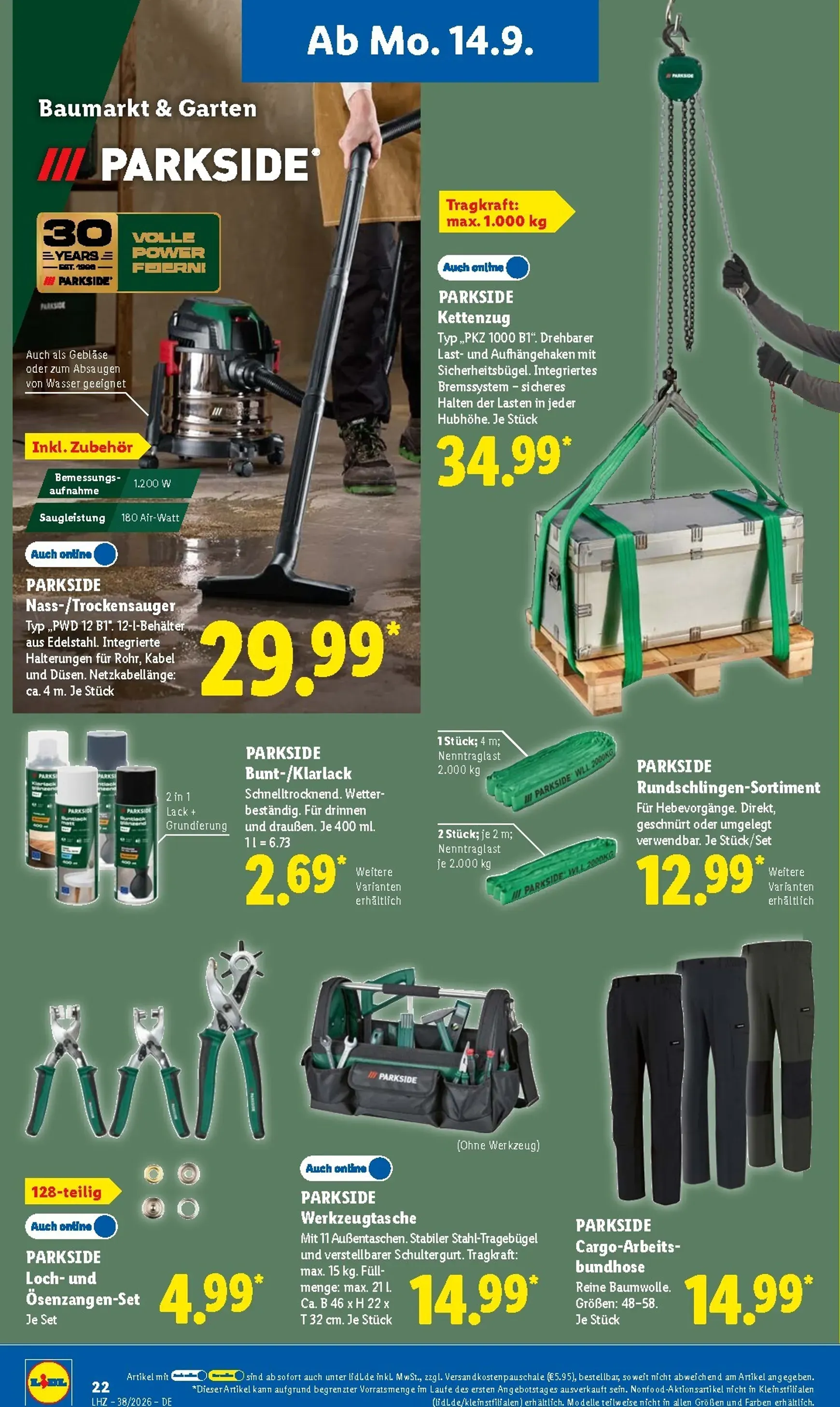 Lidl Prospekt - Ofertas del 14 al 19 de Septiembre von 14. September bis 19. September 2026 - Prospekt seite 39
