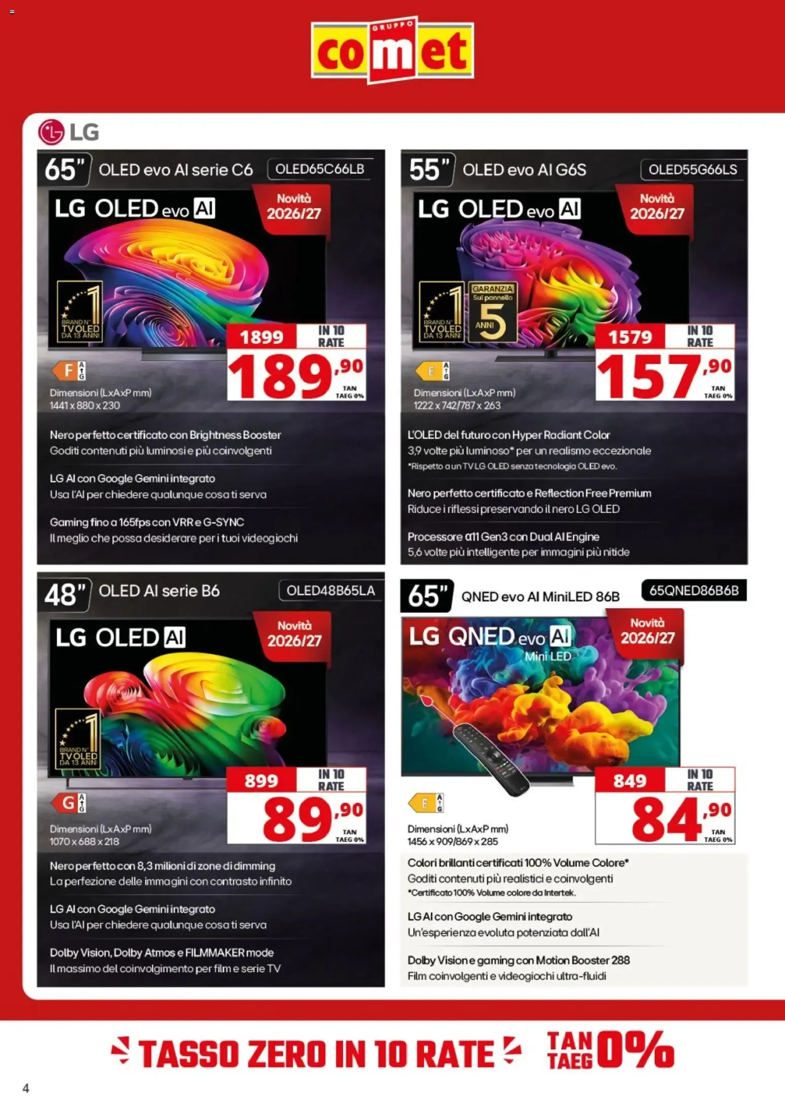 Nuovo Comet volantino Audio Video dal 09/10/2026 > offerte anteprima 🛍️ da 9 ottobre a 28 ottobre di 2026 - Pagina del volantino 4