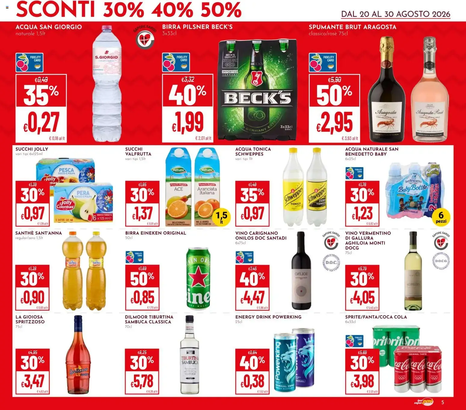 Iper Pan & Super Pan: Sconti 30%, 40%, 50% da 20 agosto a 30 agosto di 2026 - Pagina del volantino 5