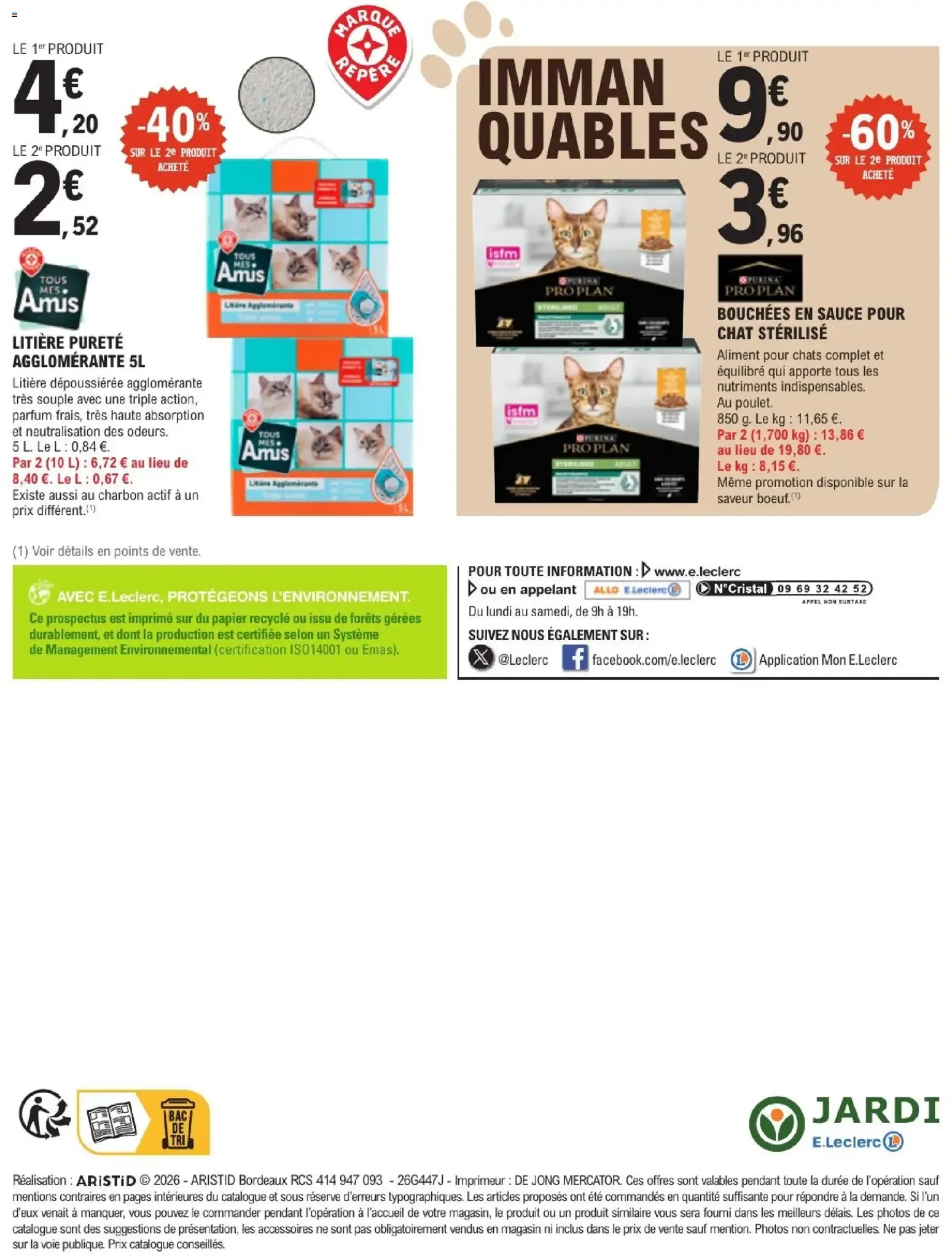 Jardinerie E.Leclerc: Maxi Formats Maxi Économies en Alimentos para Mascotas du 18 août au 29 août 2026 - Catalogue page 4