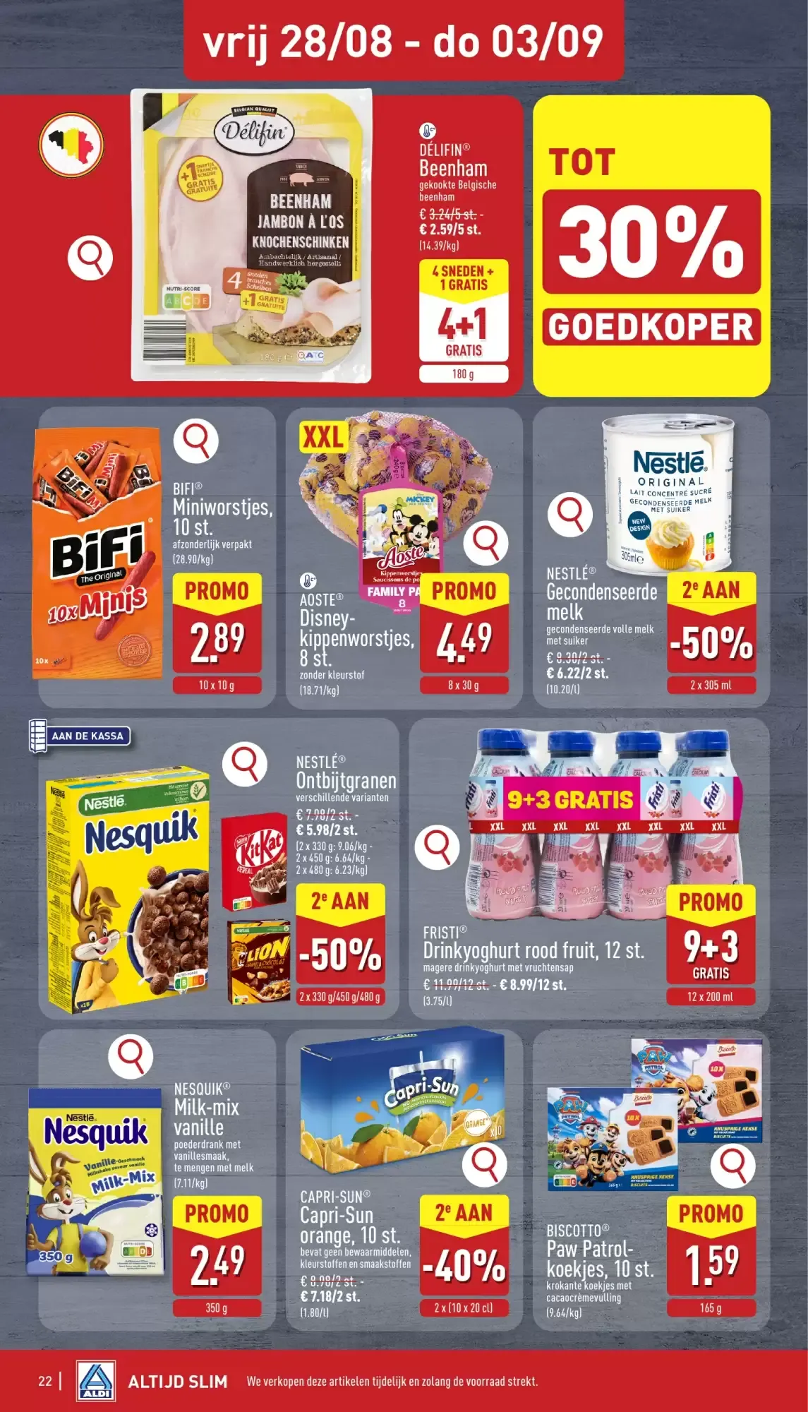 ALDI Folder van ma 24/08 t.e.m. zat 29/08 van 24 augustus tot 29 augustus 2026 - folder pagina 22