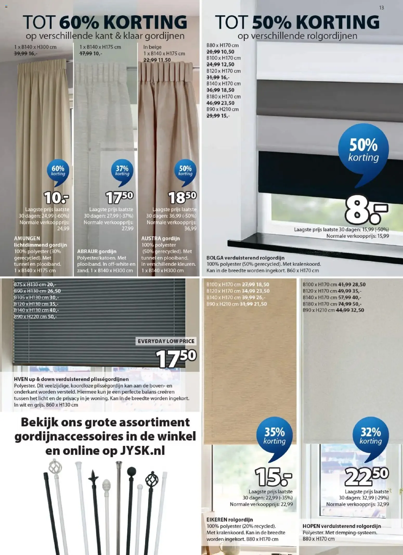 JYSK: Geweldige aanbiedingen voor je huis TOT 60% KORTING / Woondeals van 24 september tot 23 oktober 2026 - Folder pagina 13