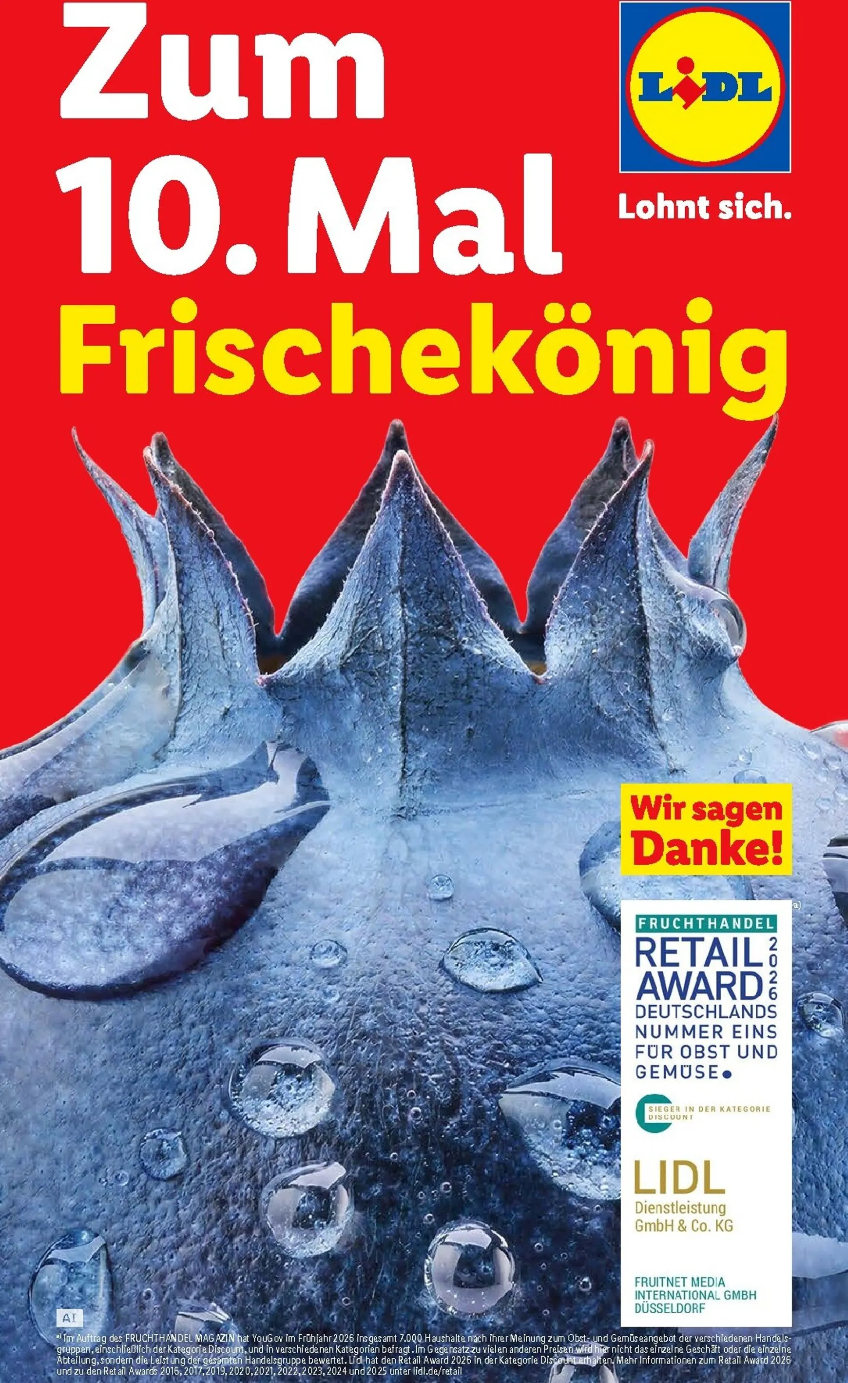Zum 10. Mal Frischekönig von 28. September bis 2. Oktober 2026 - Prospekt seite 1