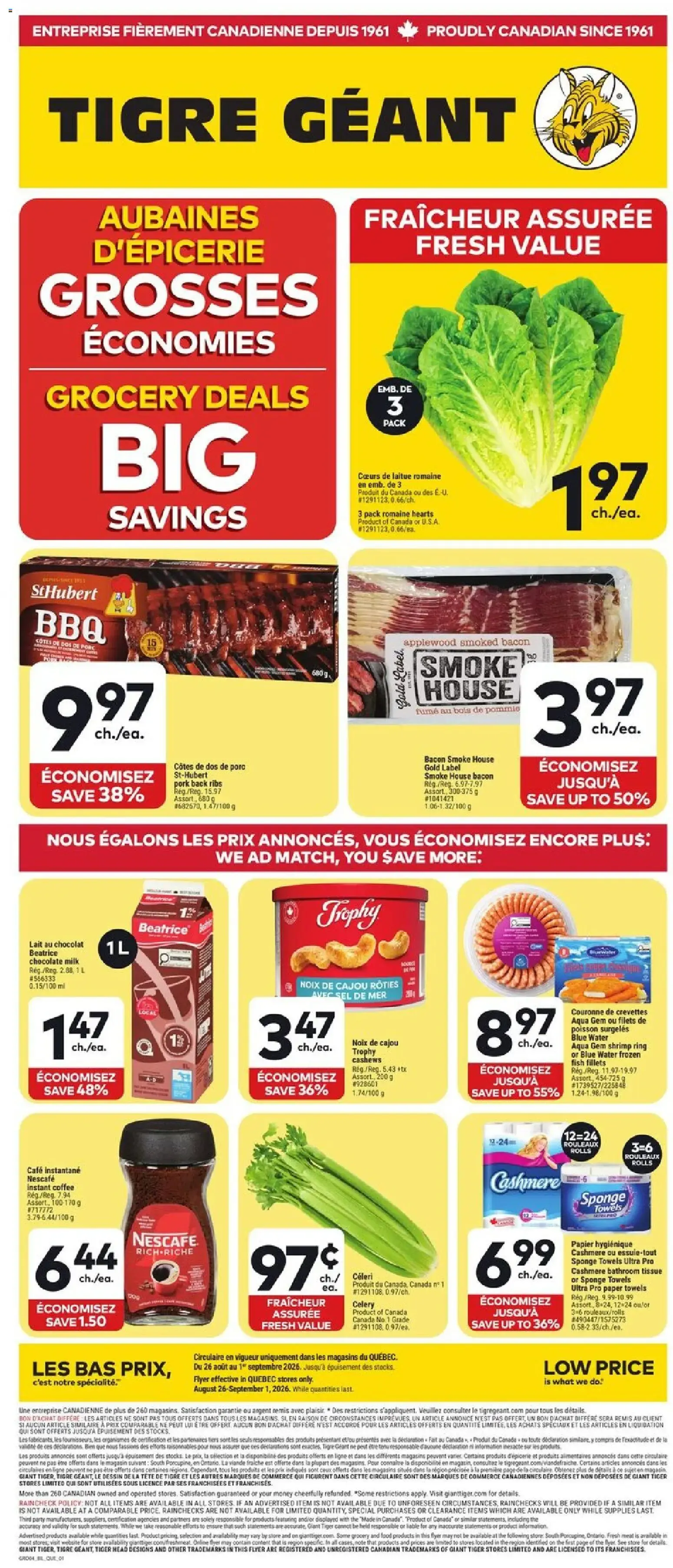 Giant Tiger Flyer | from Aug 26, 2026 | Weekly deals from August 26 to September 1 2026 - flyer page 1