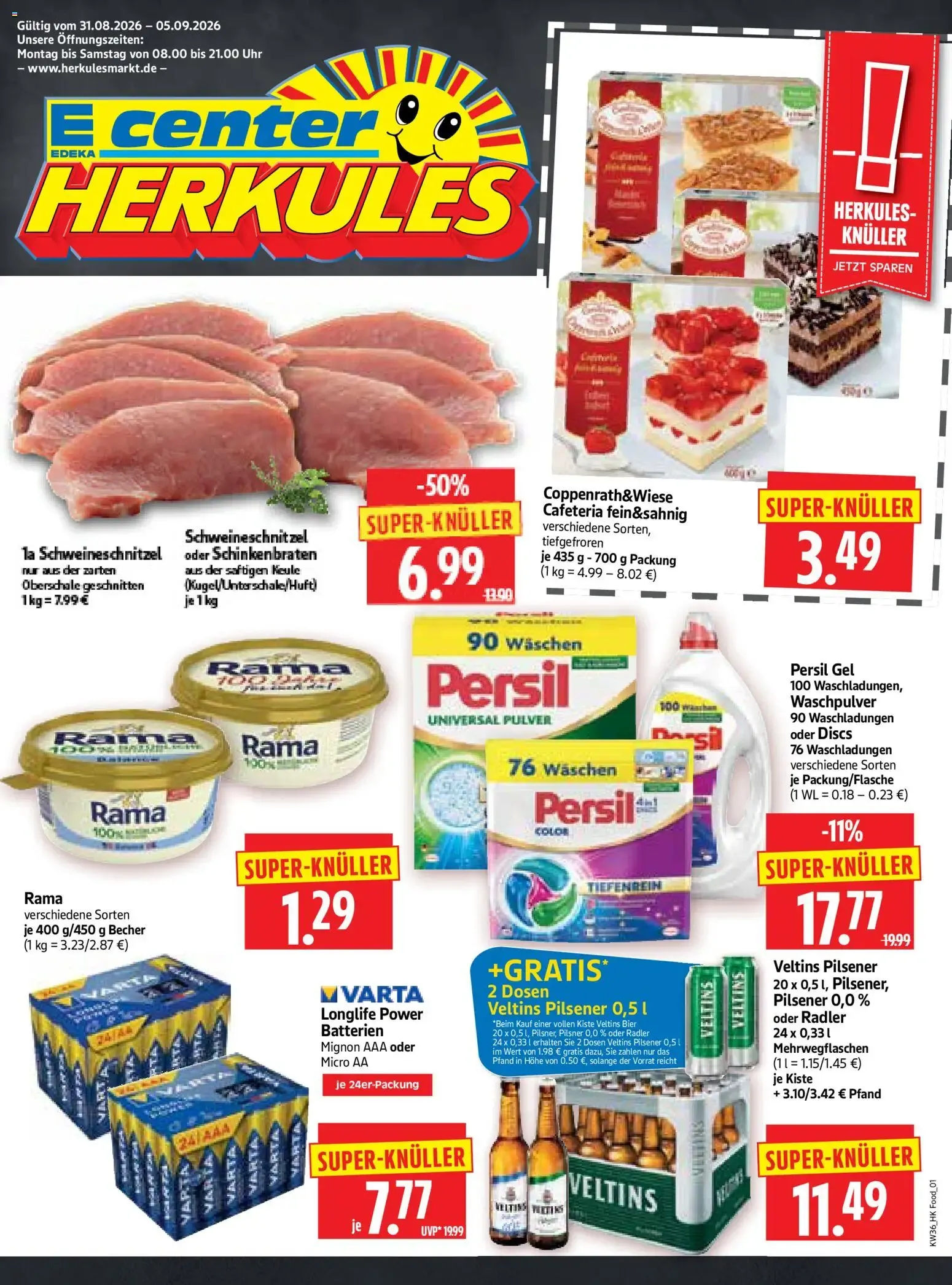 HERKULES Prospekt (ab 31.08.2026) zum Blättern von 31. August bis 5. September 2026 - Prospekt seite 1