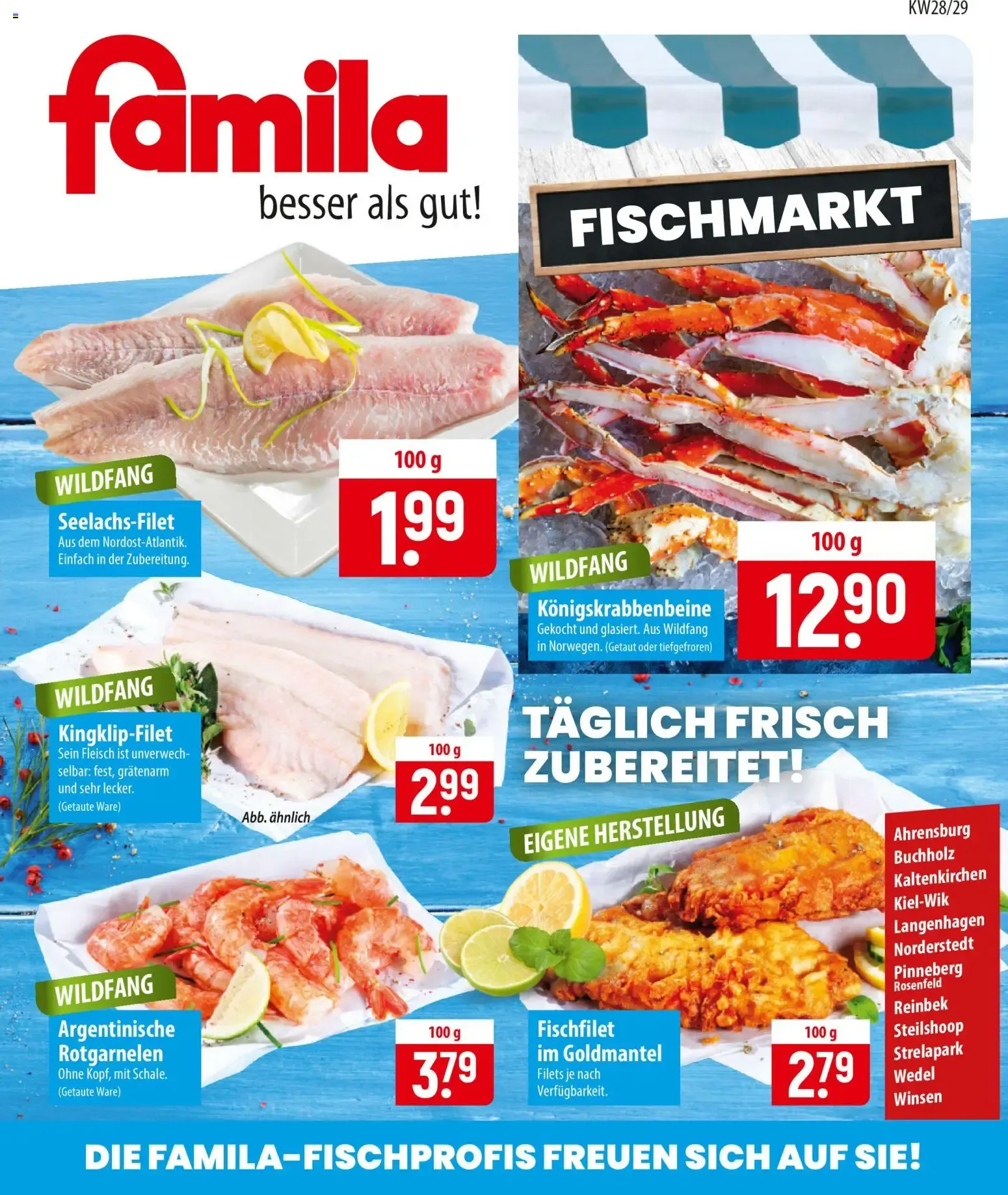 Famila Fischmarkt (ab 06.07.2026) zum Blättern von 6. Juli bis 18. Juli 2026 - Prospekt seite 1