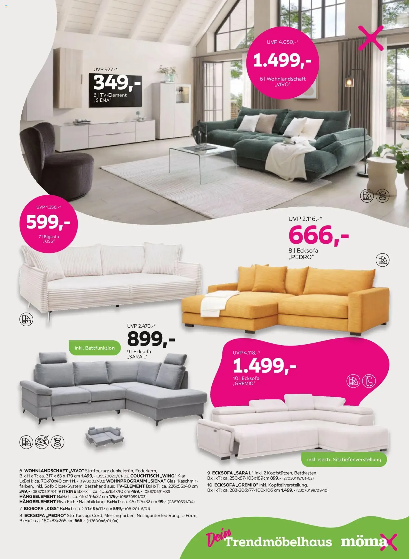 Mömax Trendbonus: Hasta 20% de descuento von 28. Juli bis 3. August 2026 - Flugblätt seite  5