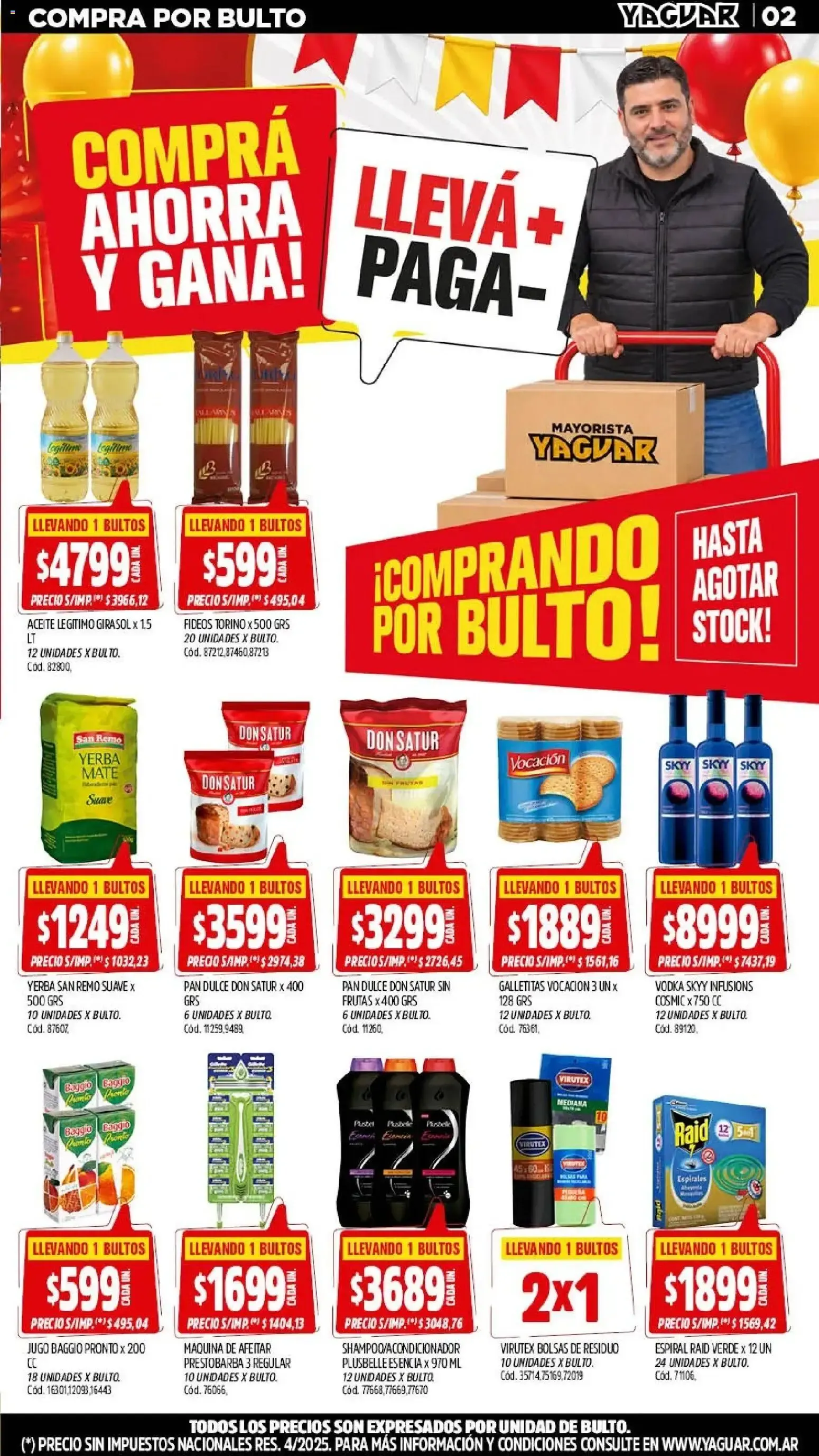 Ofertas de Mayorista Yaguar - El Cumple del Año 19 de octubre al 25 de octubre 2026 - Página 2 del catálogo