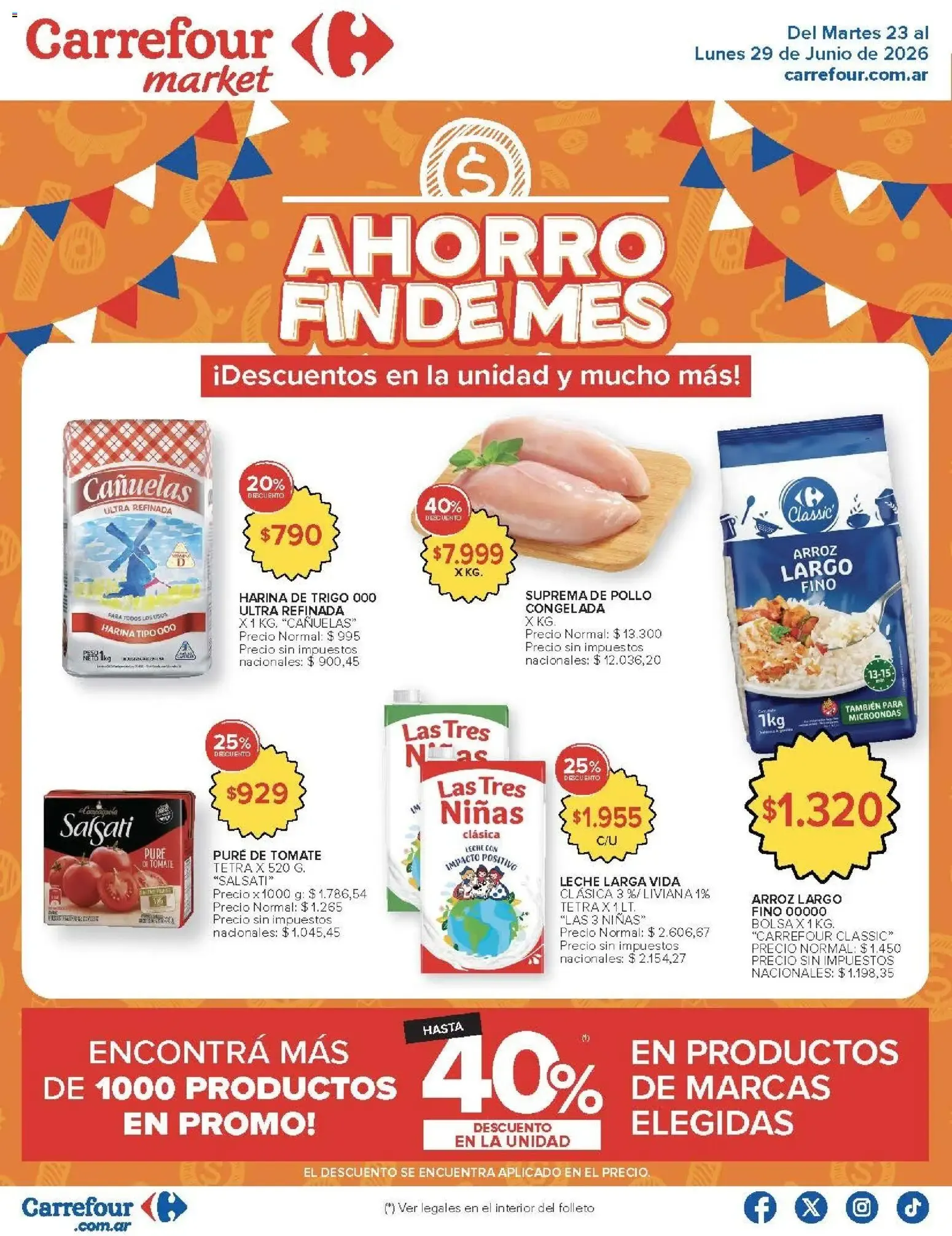 Ofertas de Ahorro Fin de Mes - Descuentos en la unidad y mucho más 23 de junio al 29 de junio 2026 - Página 1 del catálogo