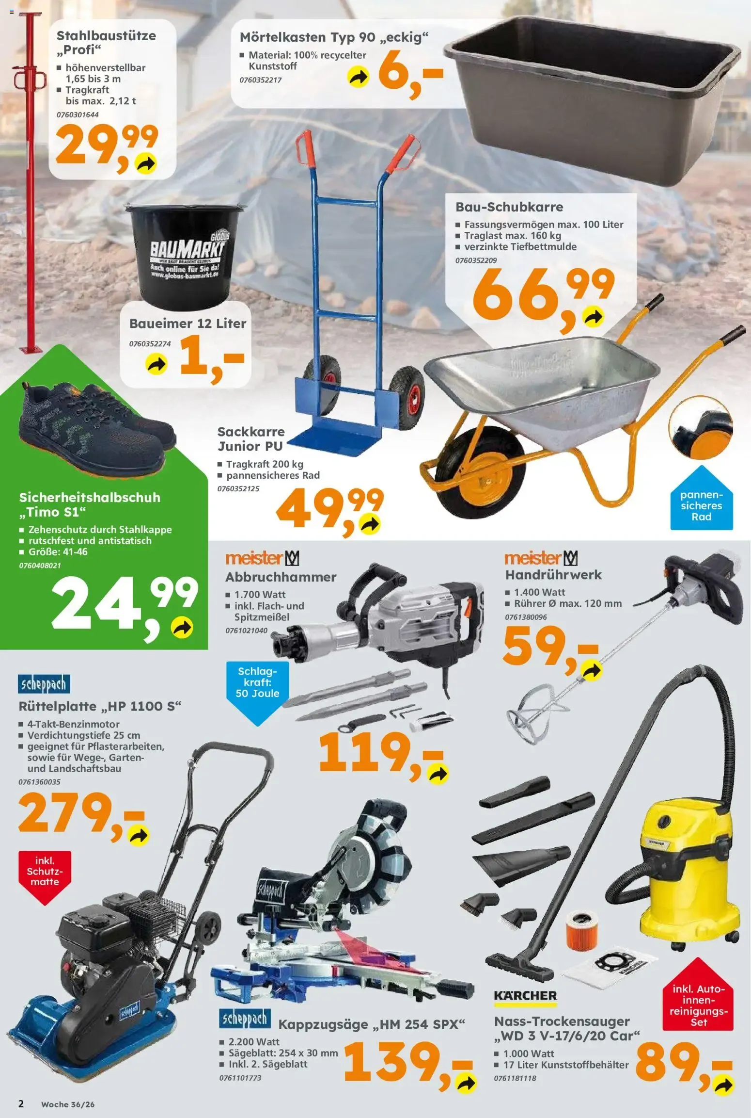Globus Baumarkt von 31. August bis 5. September 2026 - Prospekt seite 2