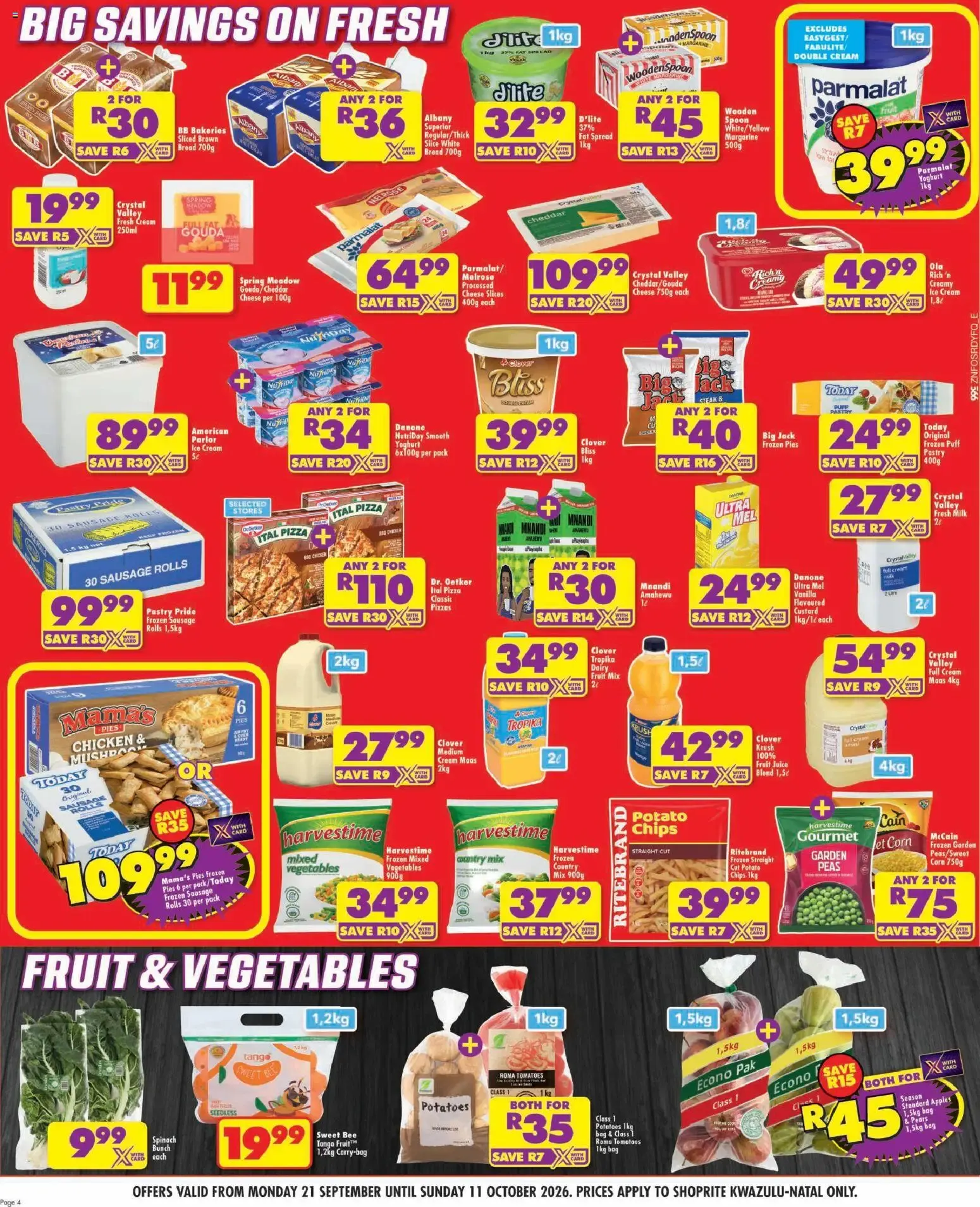 Shoprite Specials (21/09/2026 - 11/10/2026) → Online Catalogue from 21 September to 11 October 2026 - Catalogue Page 4