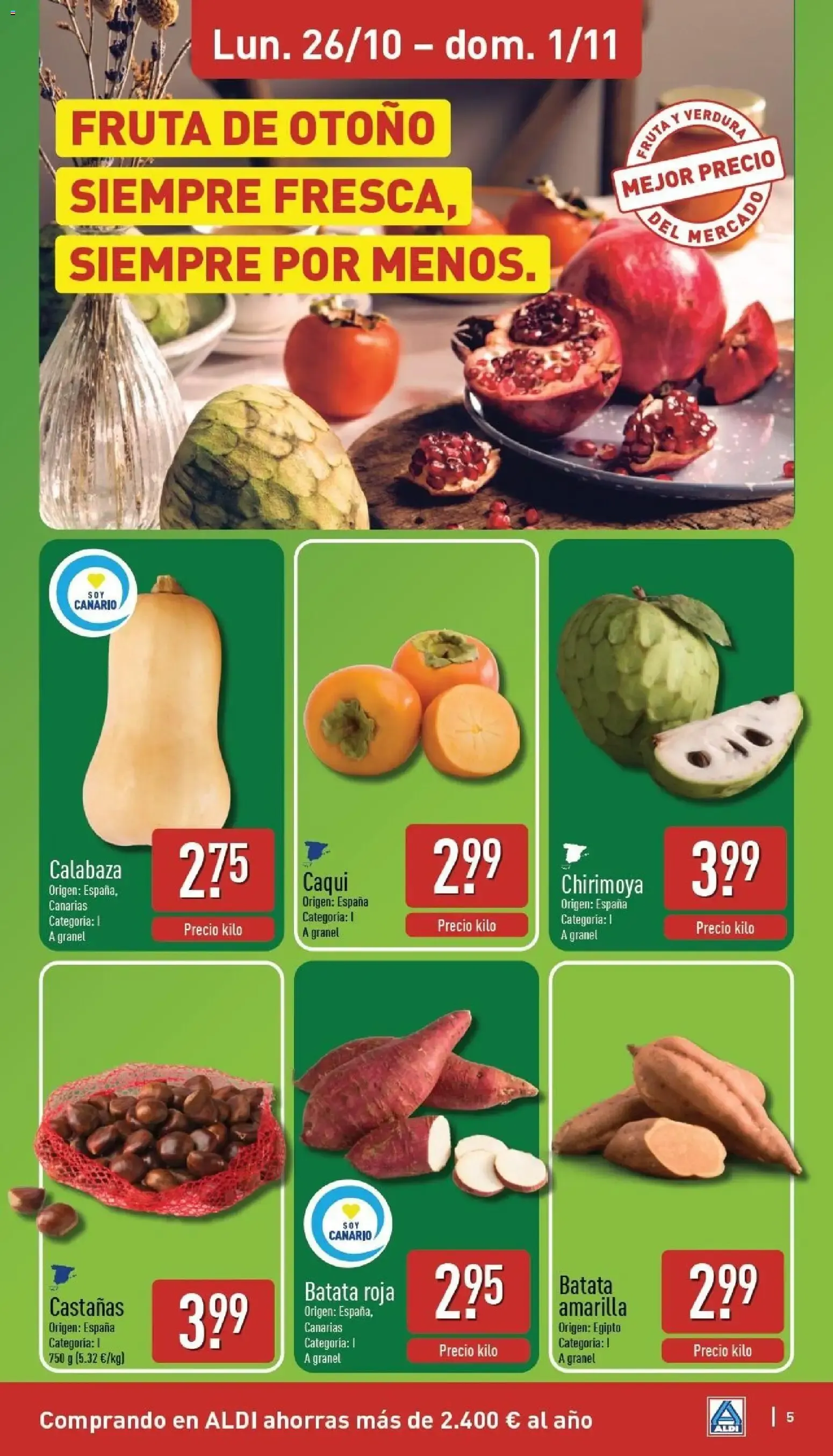 Catálogo de Aldi: El súper que más baja los precios de los frescos 26 de octubre al 1 de noviembre 2026 - Página 5