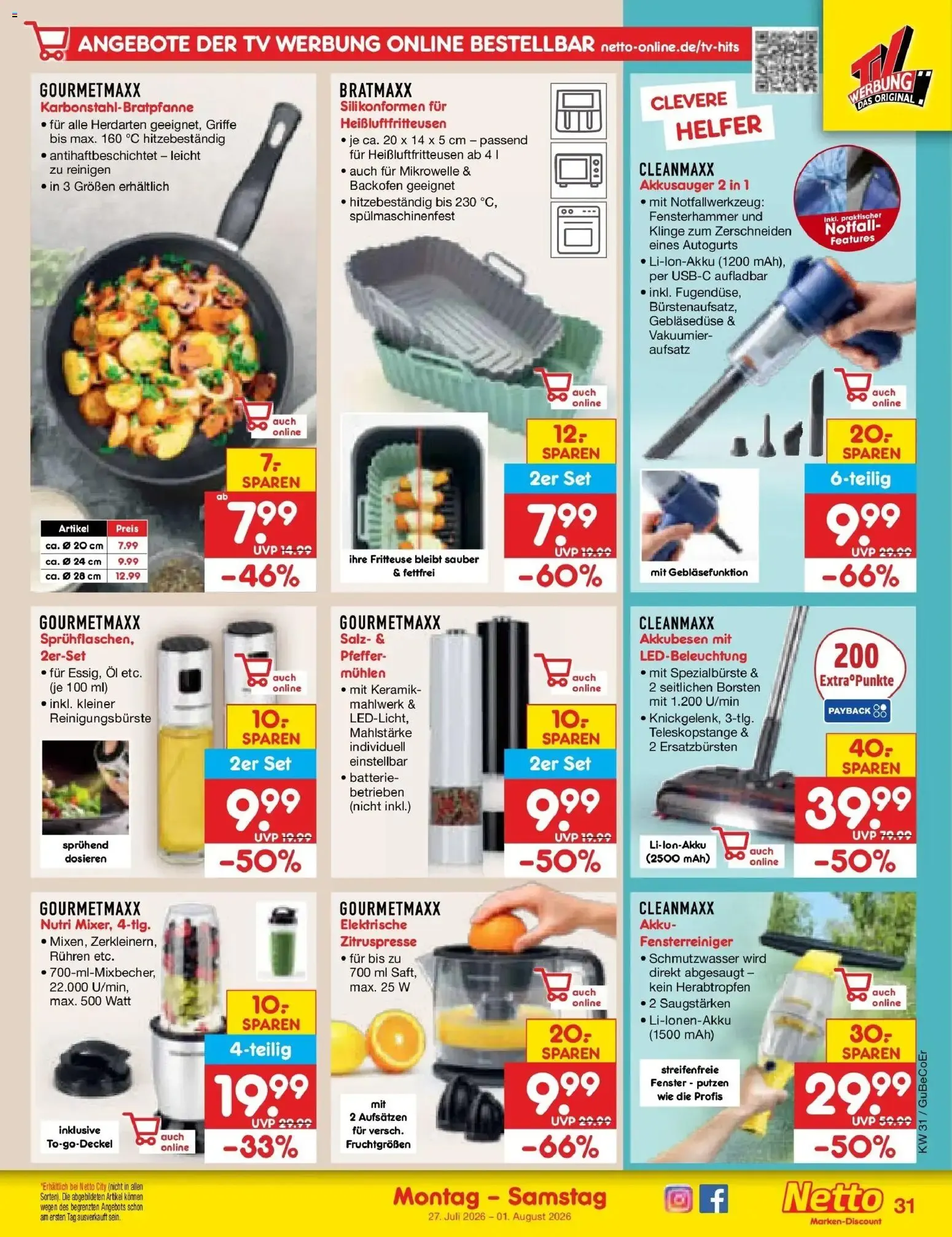 Netto Marken-Discount Prospekt Leipzig (ab 27.07.2026) » Angebote von 27. Juli bis 1. August 2026 - Prospekt seite 46