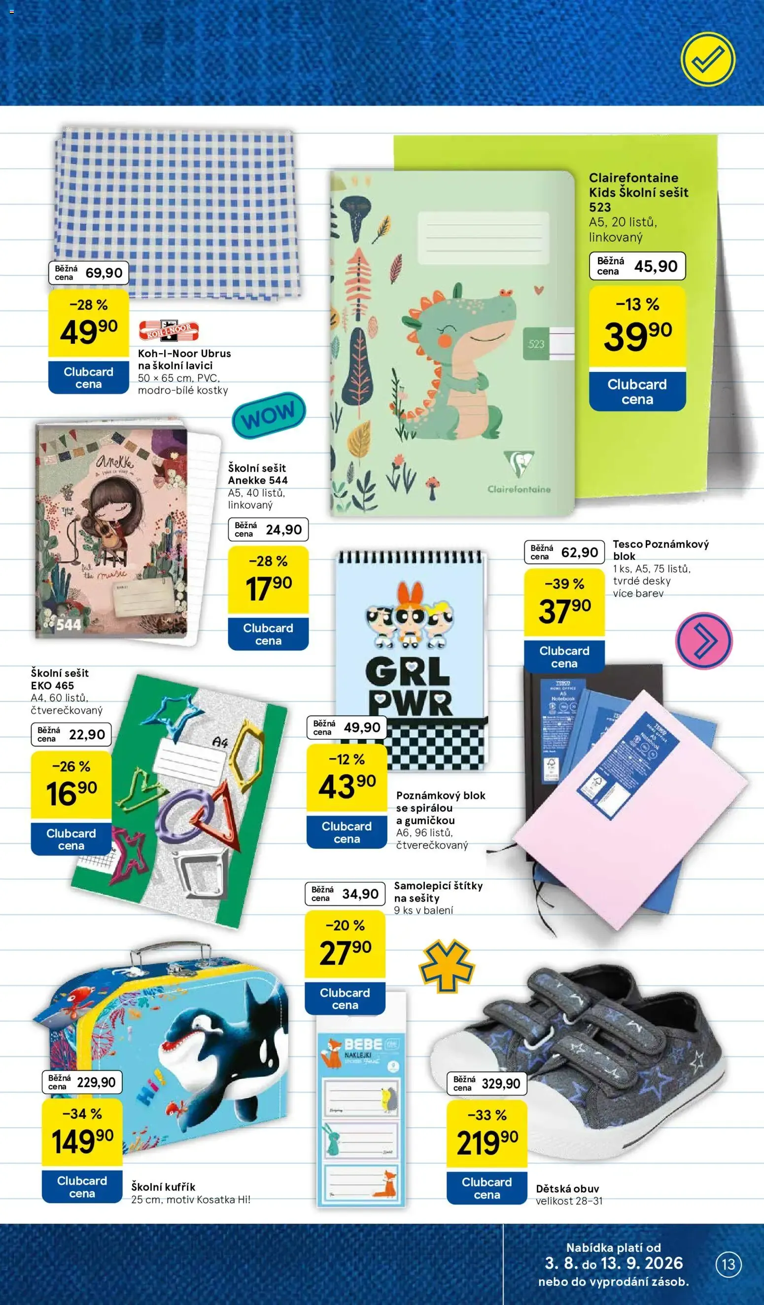 Tesco: Vše do školy - 3. srpna 13. září 2026 - Page 13