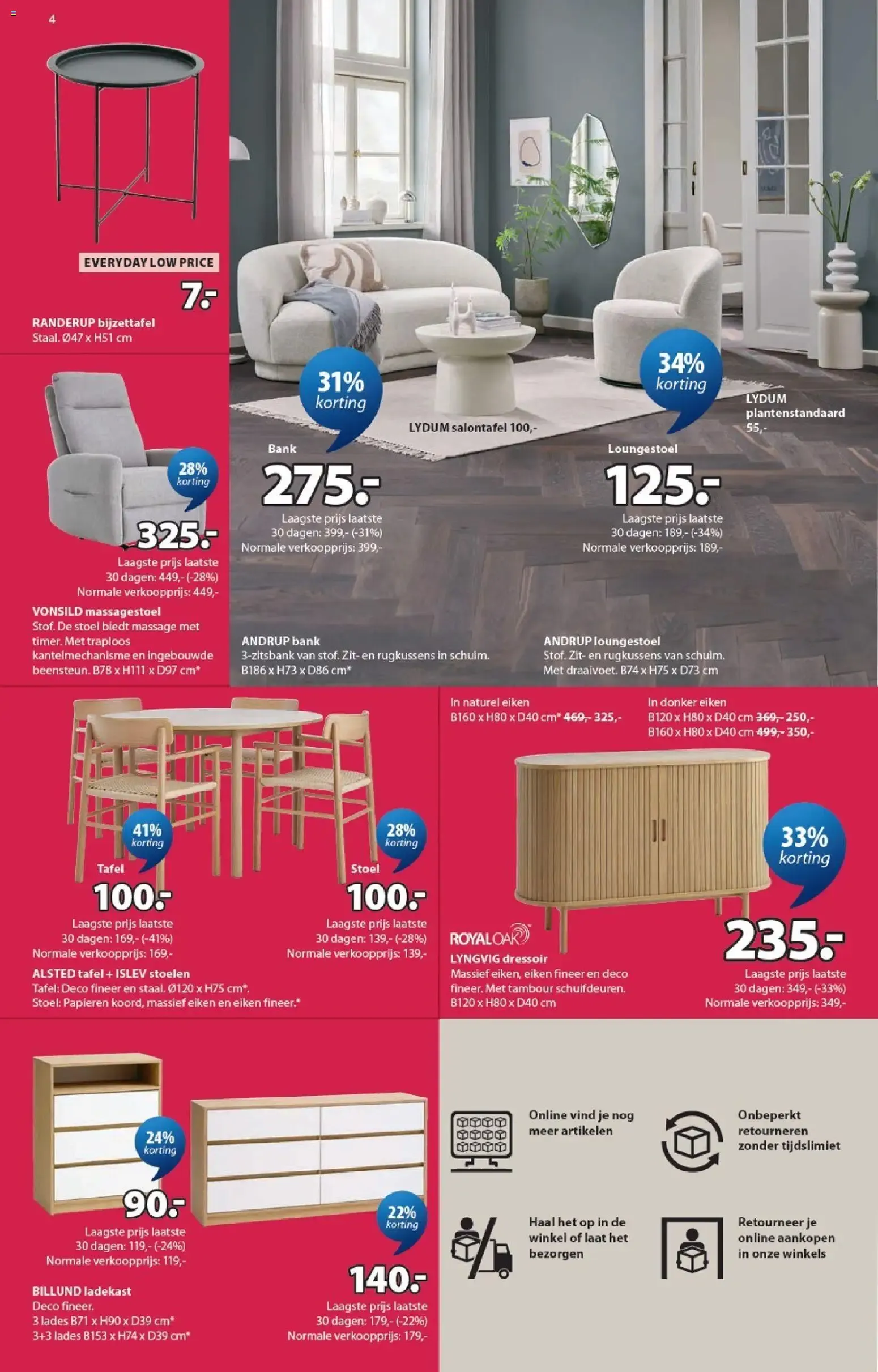 JYSK Scandinavian Sleeping & Living - SALE van 22 juni tot 5 juli 2026 - Folder pagina 4