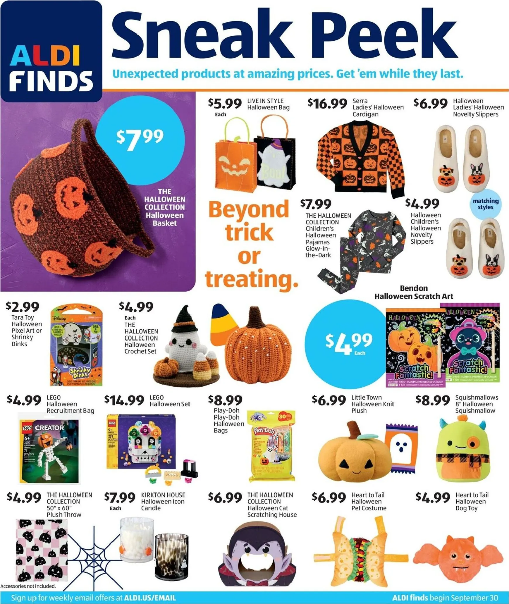 ALDI - Sneak Peek flyer for next week from Wednesday 09/30/2026 to Tuesday 10/06/2026