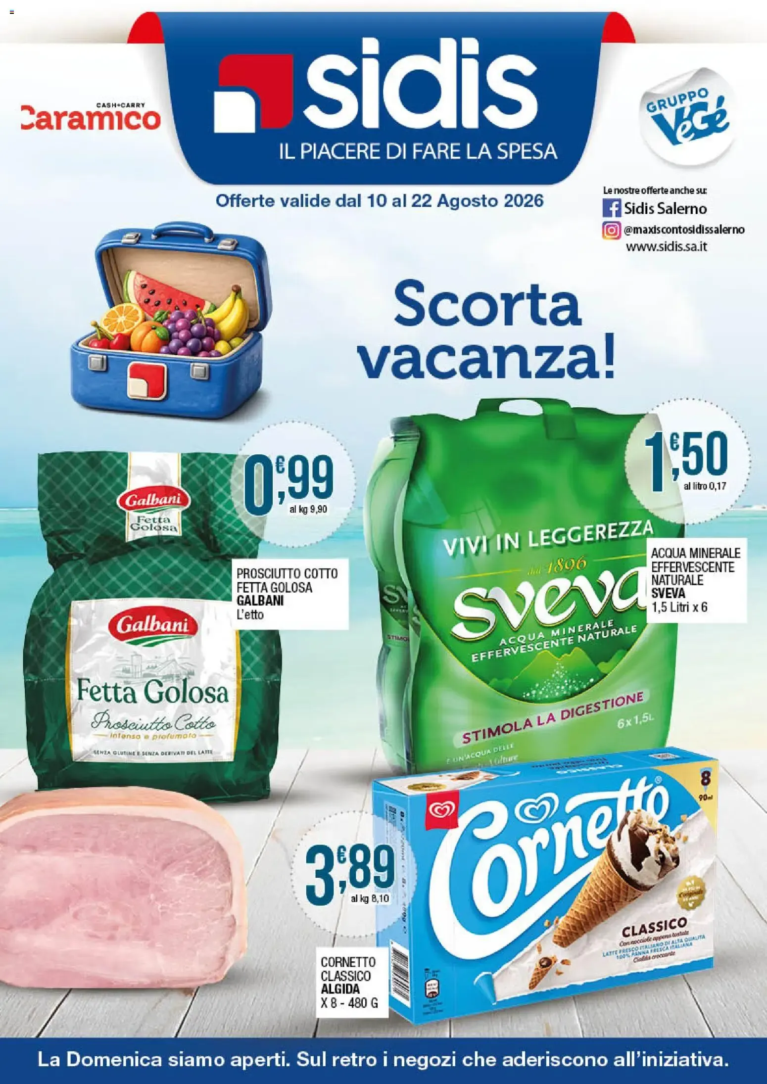 Sidis volantino dal 10/08/2026 - online Offerte da 10 agosto a 22 agosto di 2026 - Pagina del volantino 1
