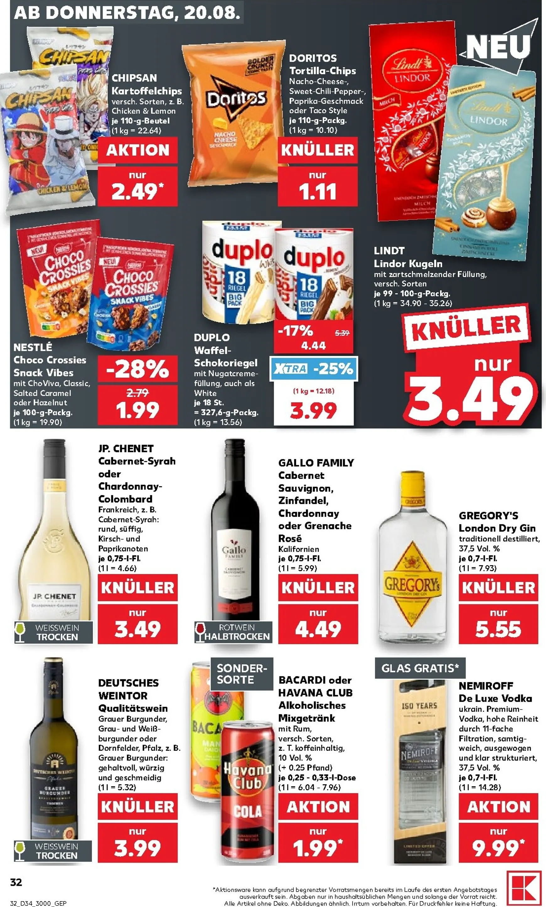 Kaufland Prospekt nächste Woche – von Donnerstag 20.08.2026 bis Mittwoch 26.08.2026 von 20. August bis 26. August 2026 - Prospekt seite 32