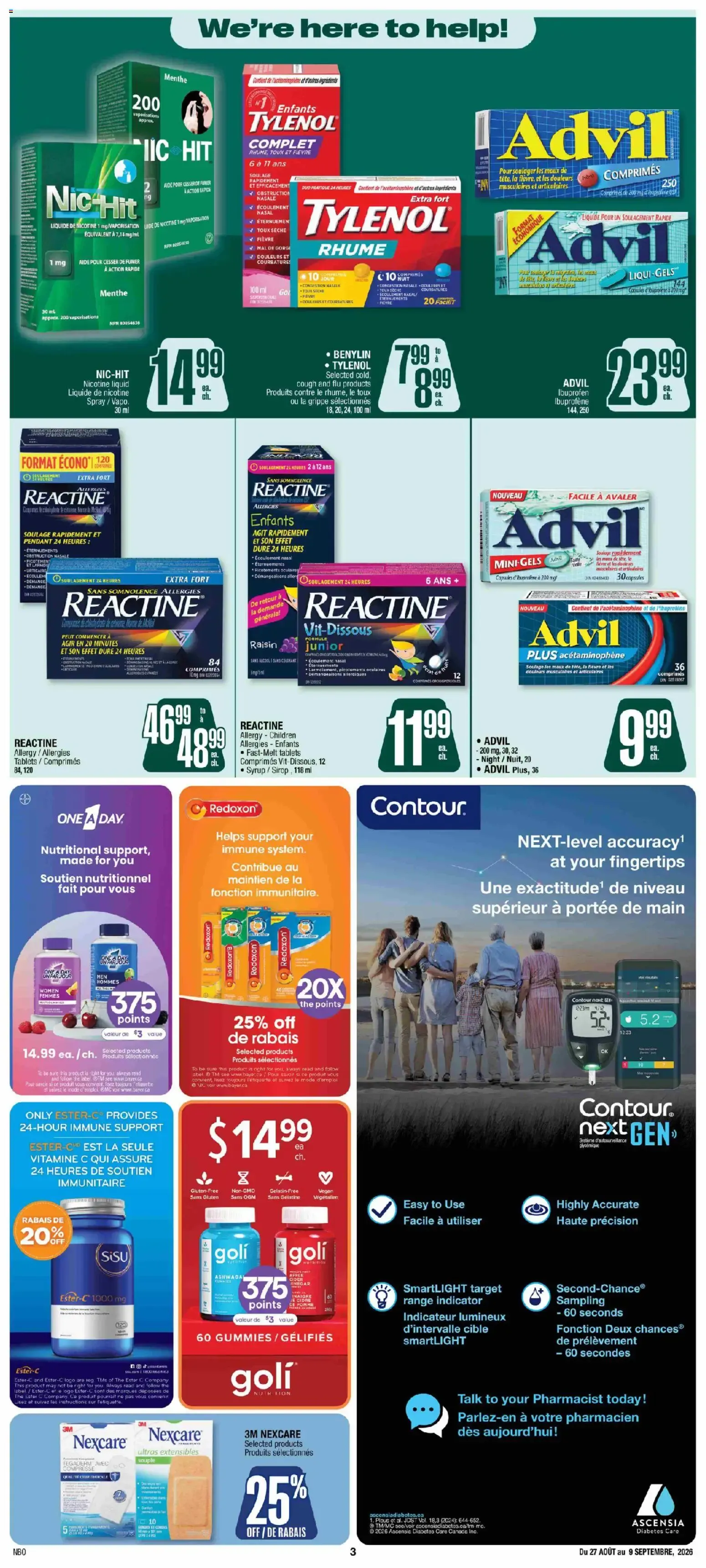 Jean Coutu - Encart Pharma from Aug 27, 2026 > weekly specials & deals from August 27 to September 9 2026 - flyer page 3