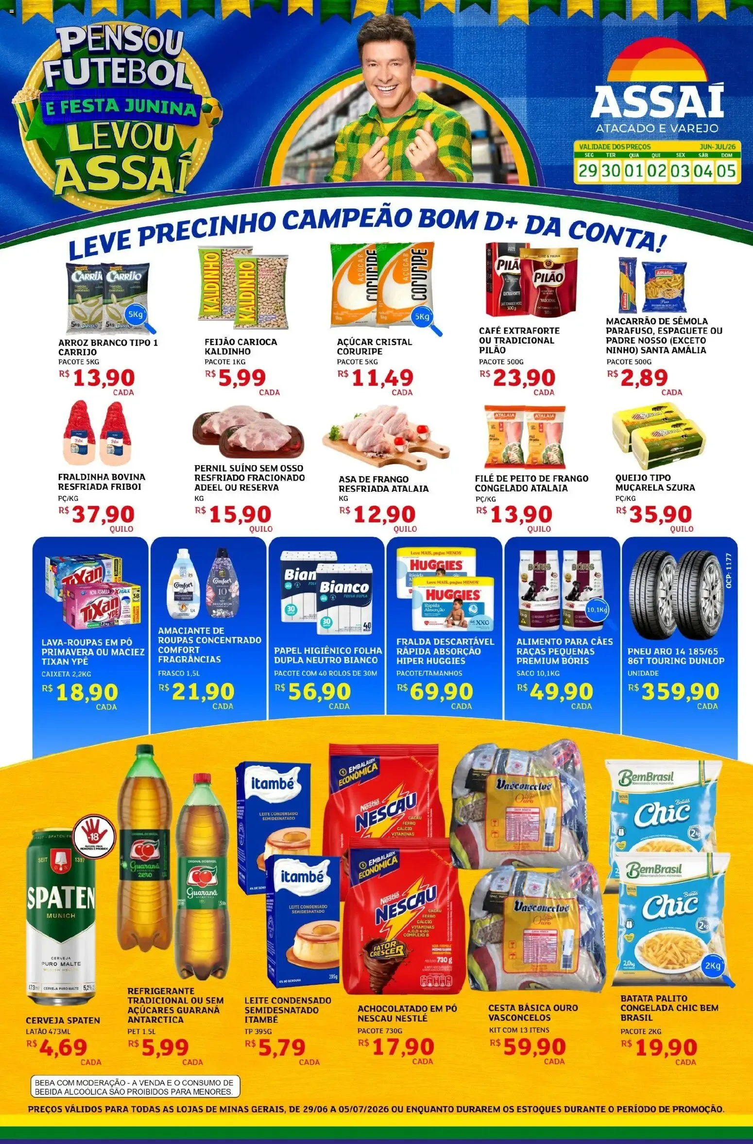 Encarte de Assaí Atacadista ofertas - MG de 29/06/2026 | Promoções Online 29 de junho até 5 de julho 2026 - Pagina 1